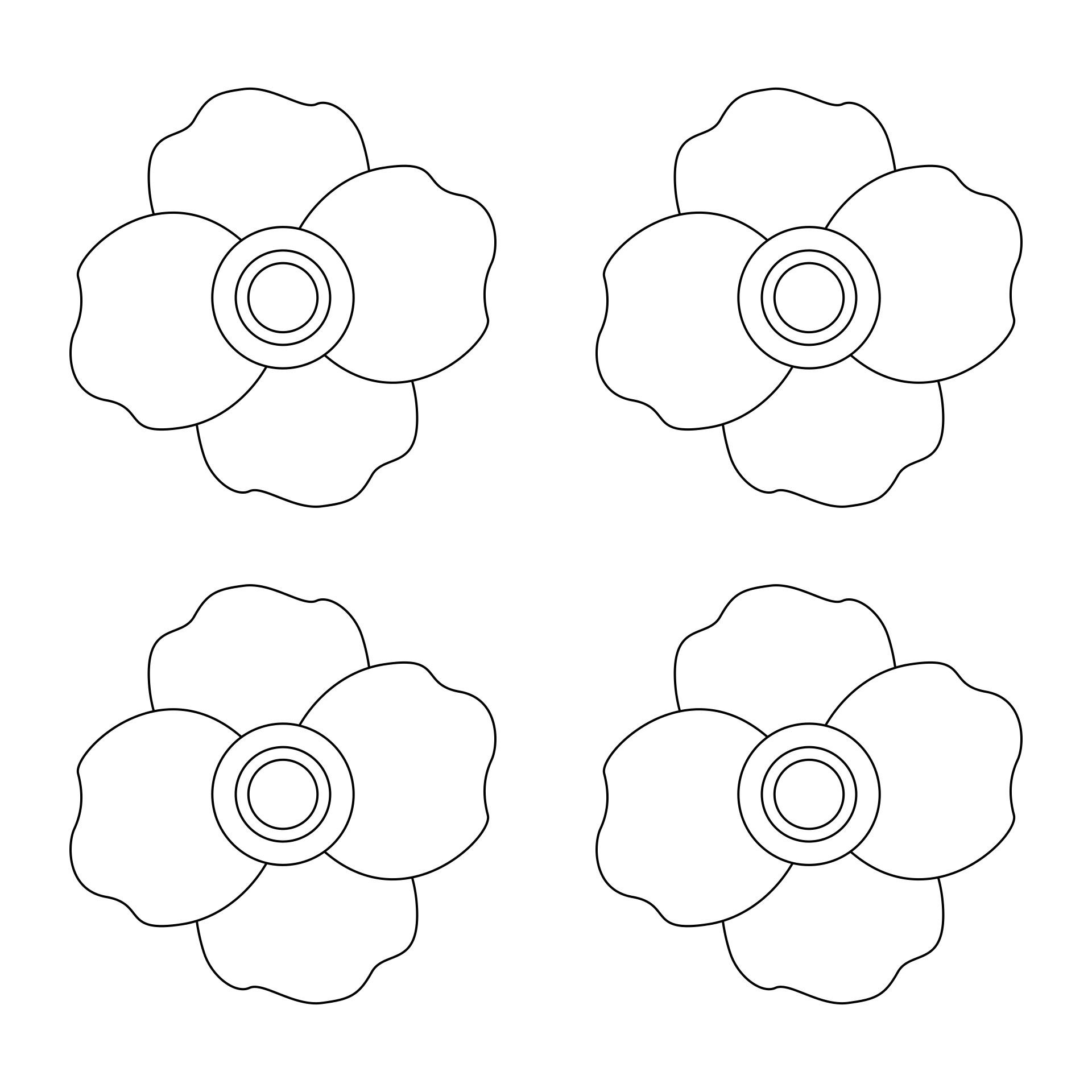Printable Poppies Template