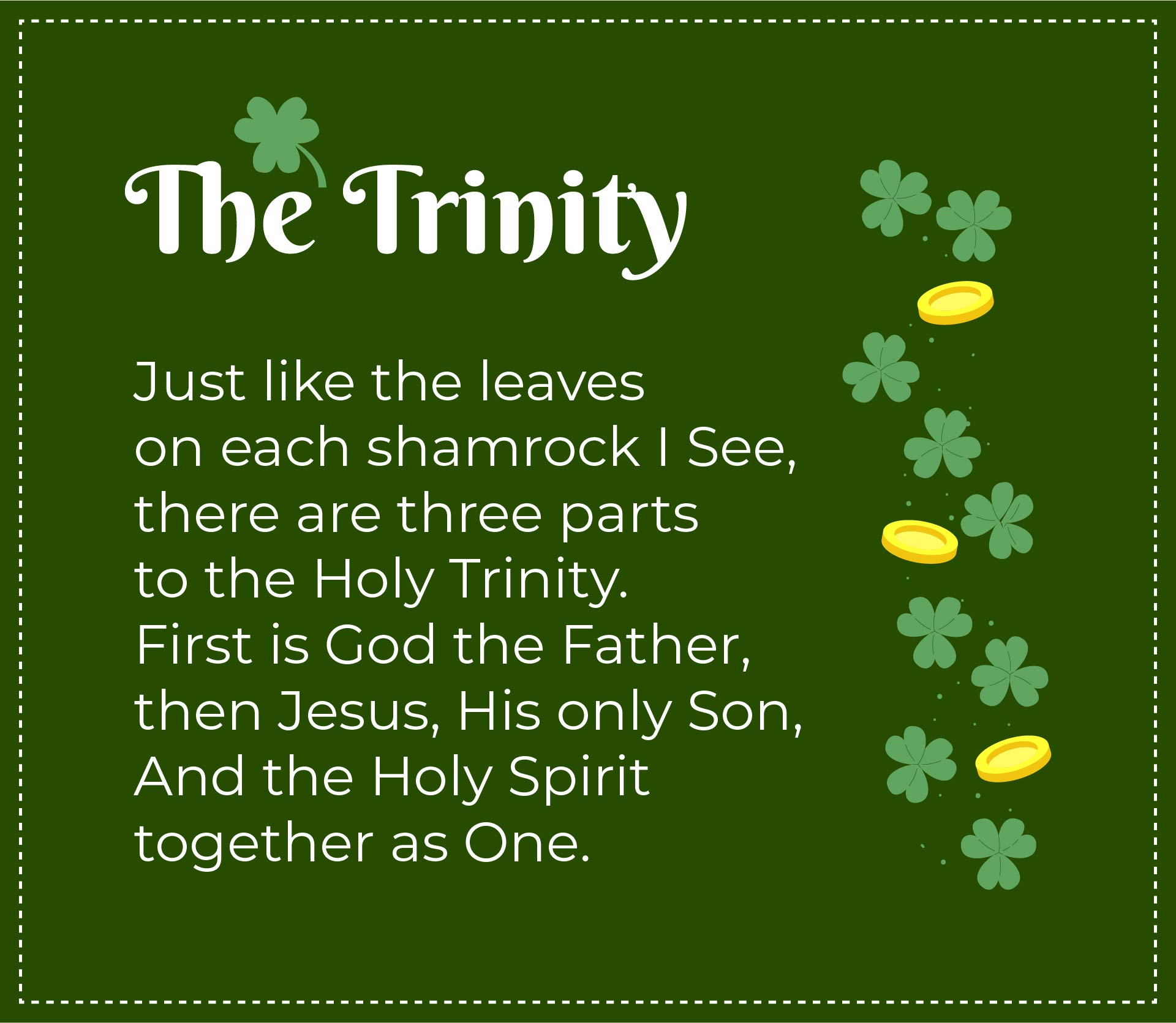 Printable Shamrock Trinity Poem