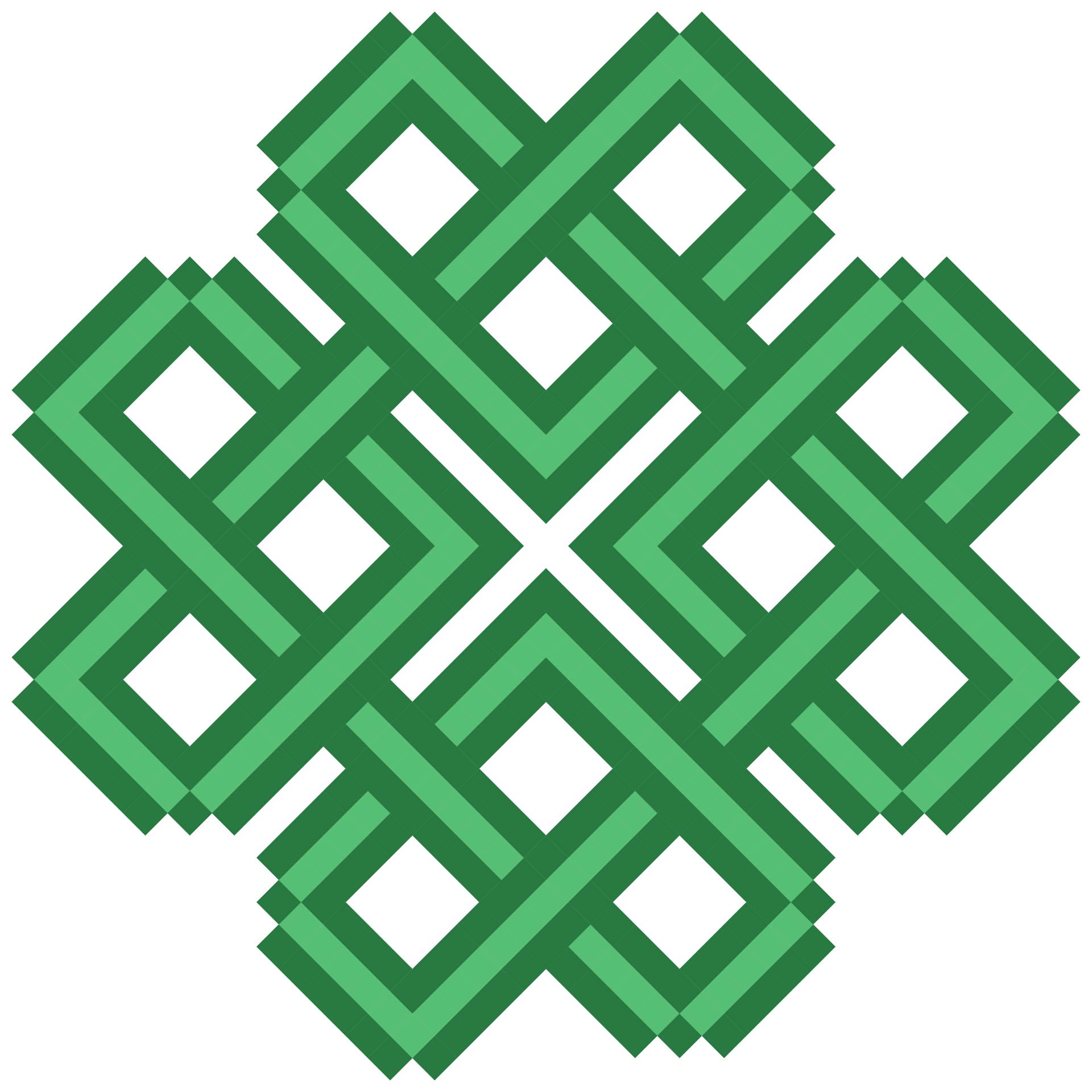 Printable Simple Shamrock Celtic Knot Cross Stitch Pattern