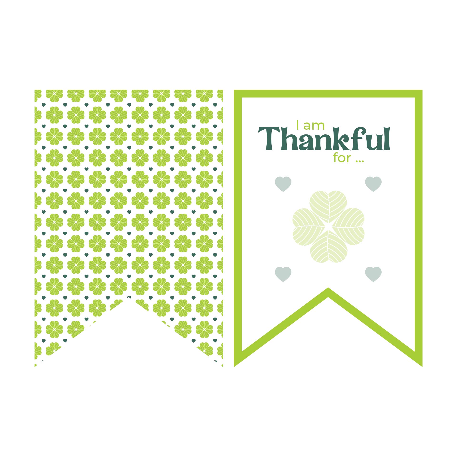 Printable St Patricks Day Decorations Thankful Flags