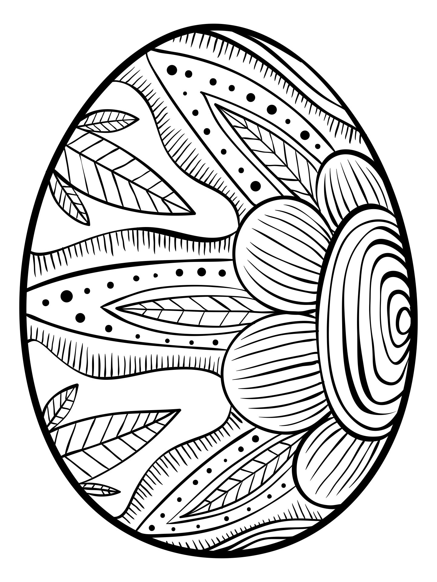 Printable Unique Spring & Easter Holiday Adult Coloring Pages Designs