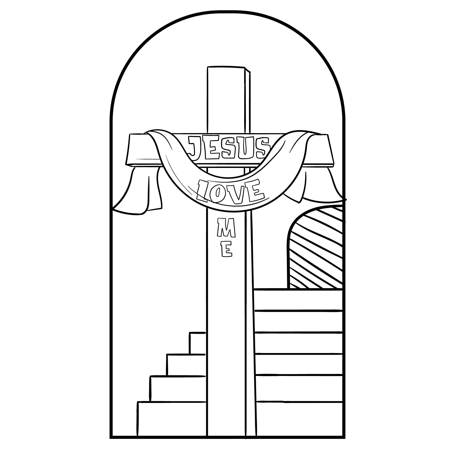 Jesus Loves Me Coloring Pages Printables