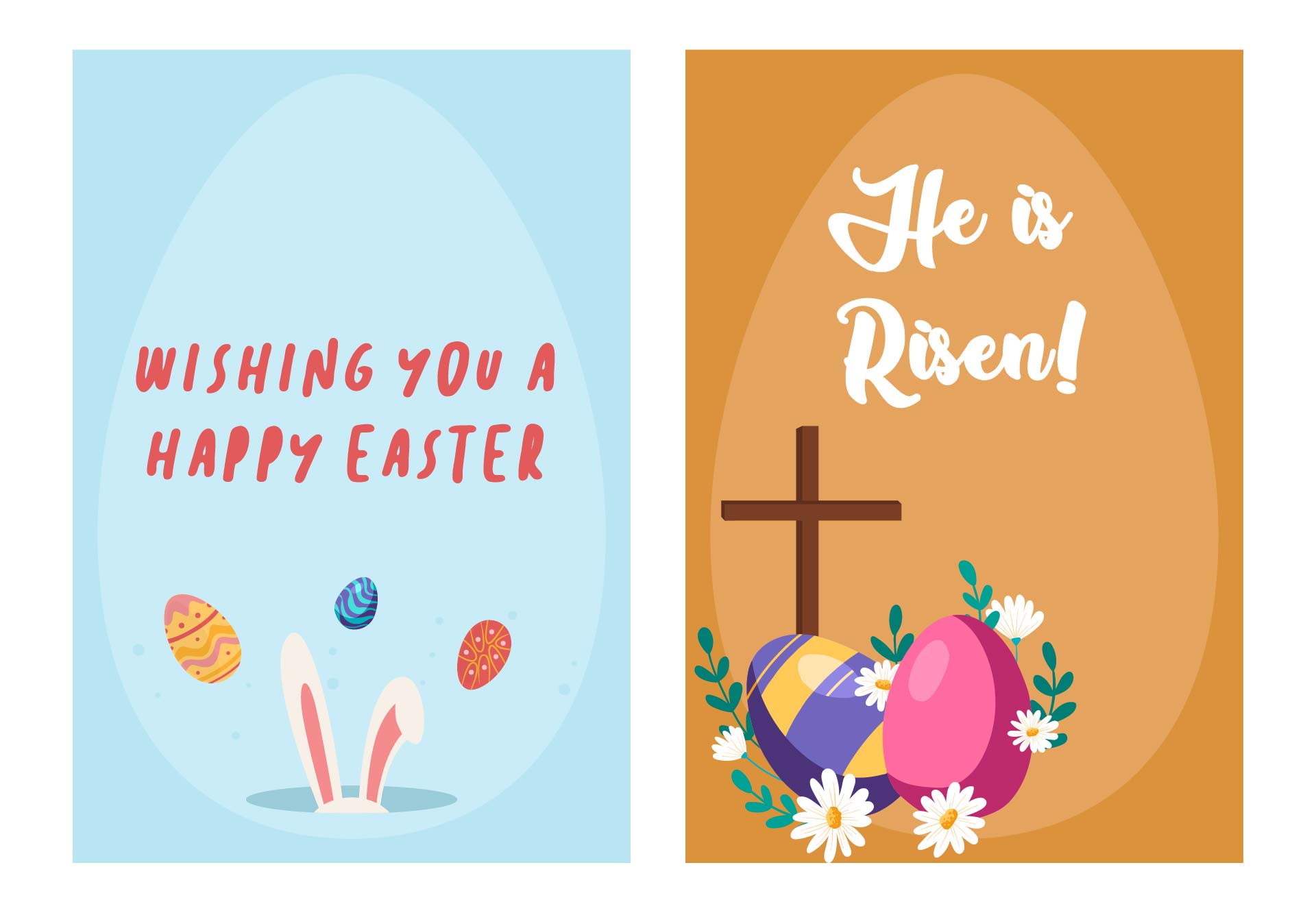 Kids Printable Christian Easter Cards Religious Bible