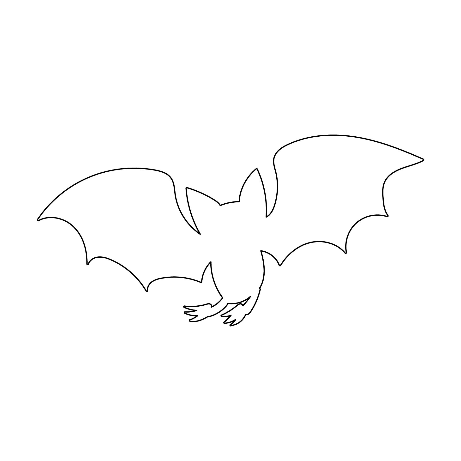 Printable Bat Cut Out Template