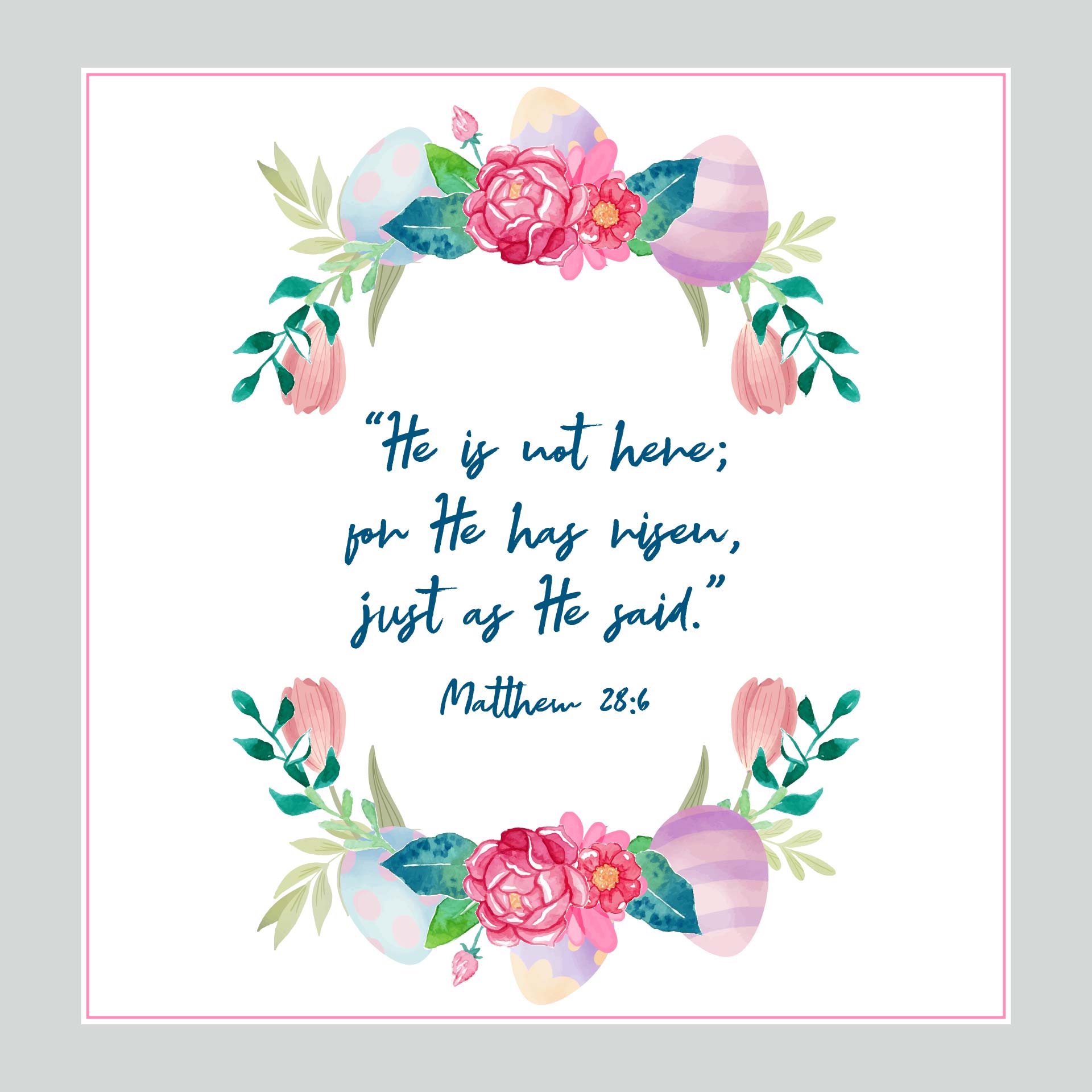 Printable Beautiful Scripture For Easter Cards