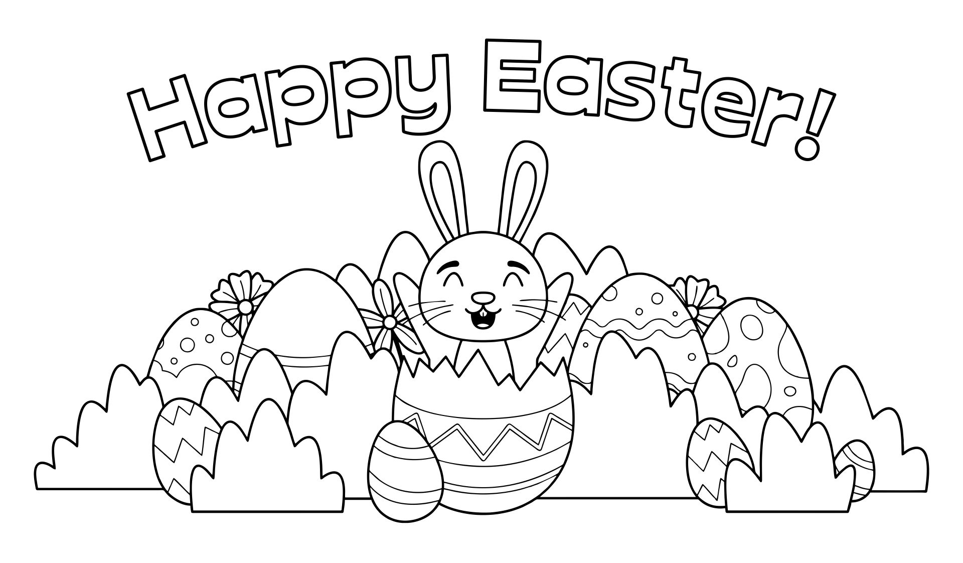 Printable Coloring Sheets For Spring Easter