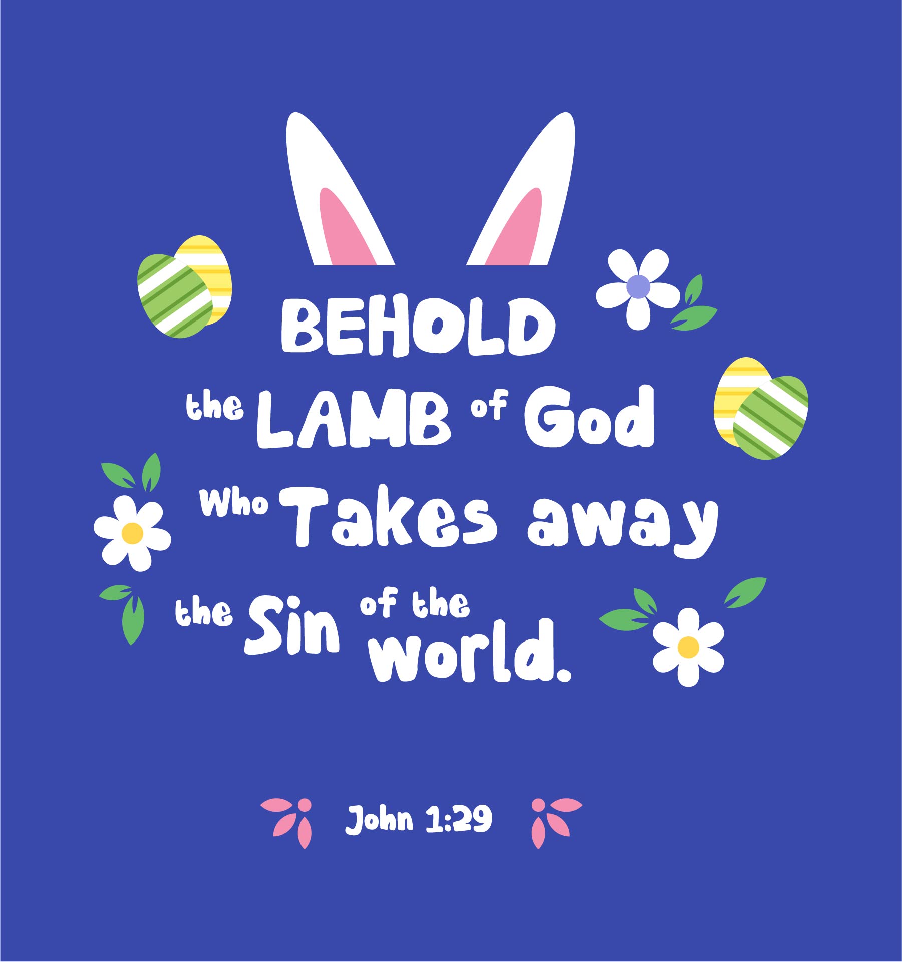 Printable Easter Scripture Art Template