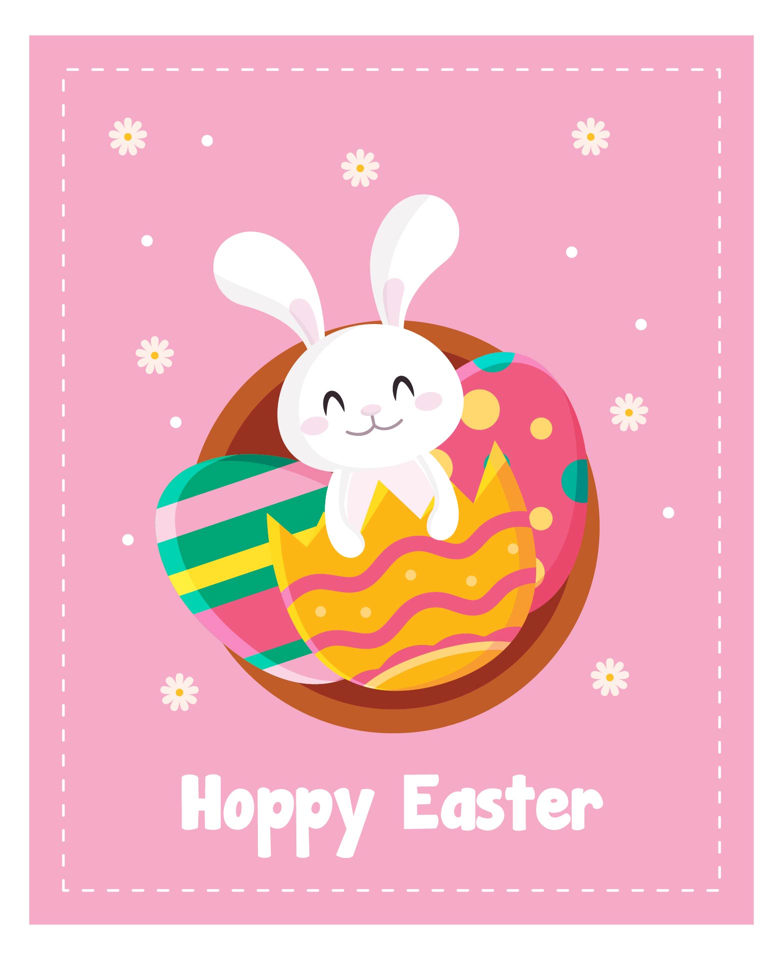 Printable Hoppy Easter Cards