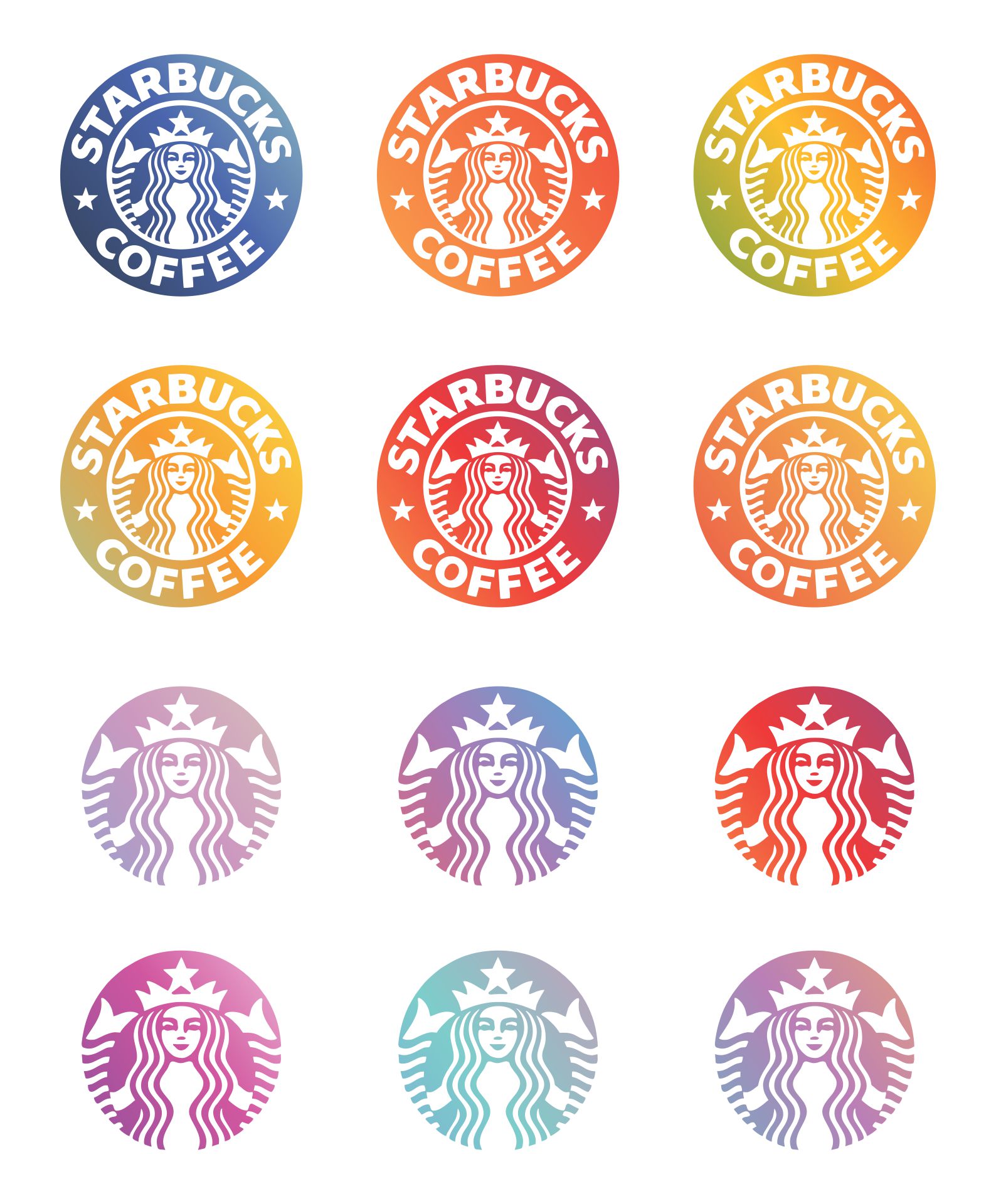 Printable Mini Starbucks Logos