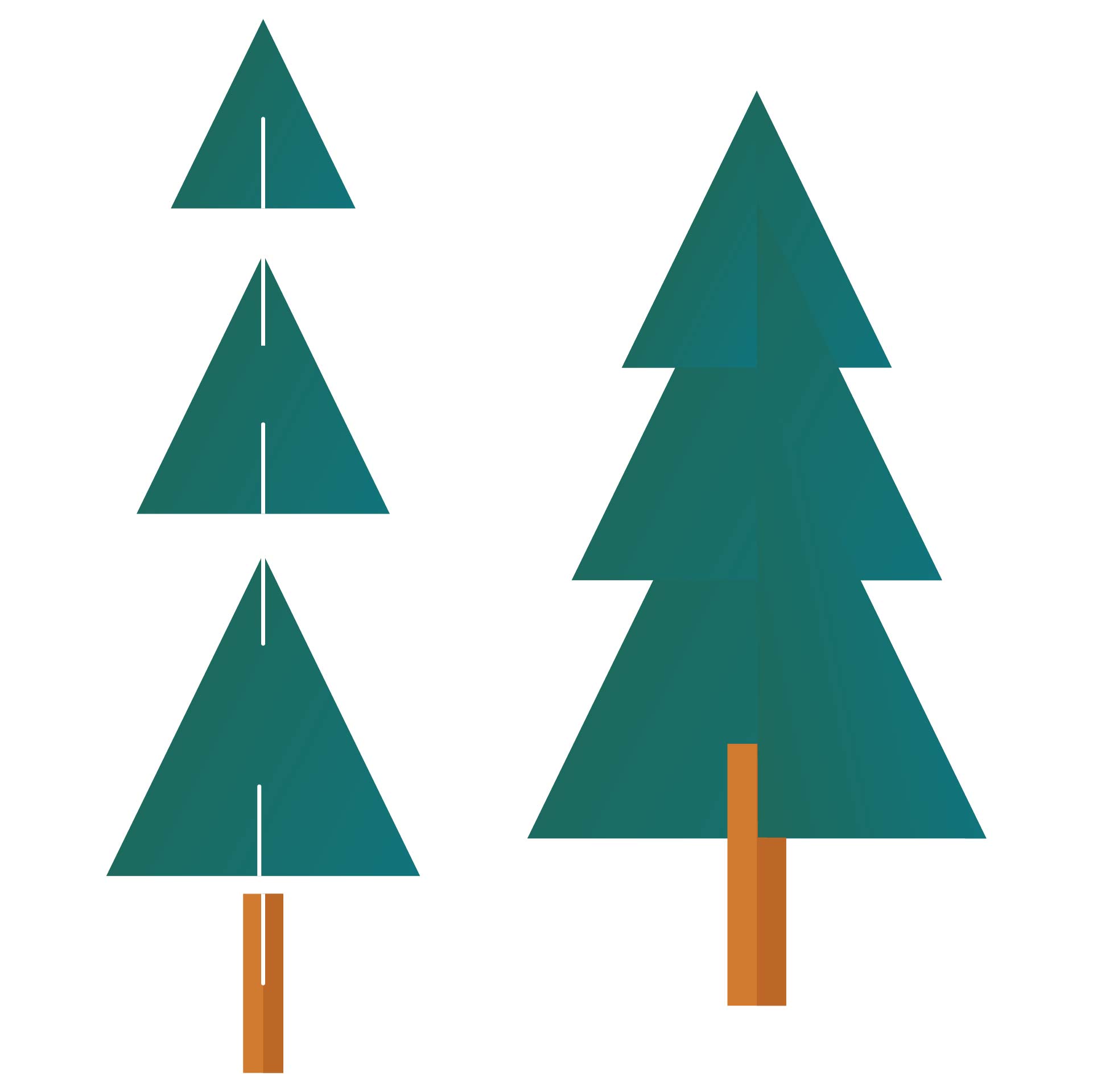 Printable Paper Christmas Tree Template