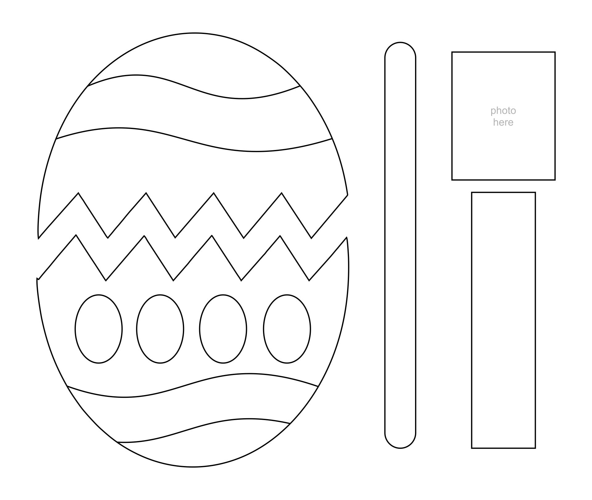 Printable Pop-Up Easter Egg Card With Childs Photo