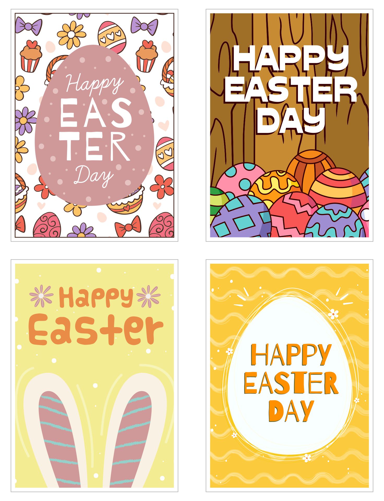 Printable Small Easter Cards