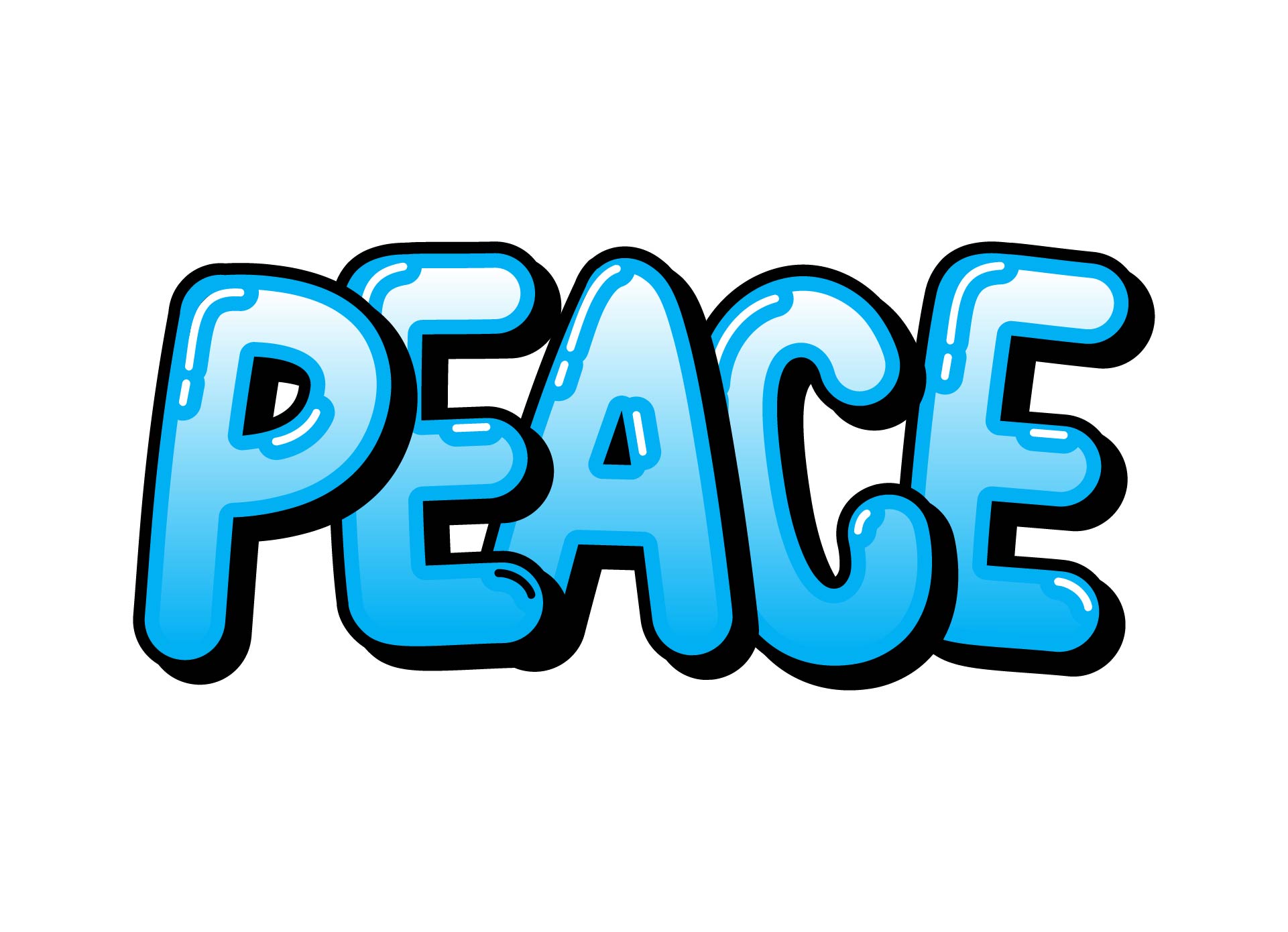 Printable Peace Sign Letter P In Bubble Letters