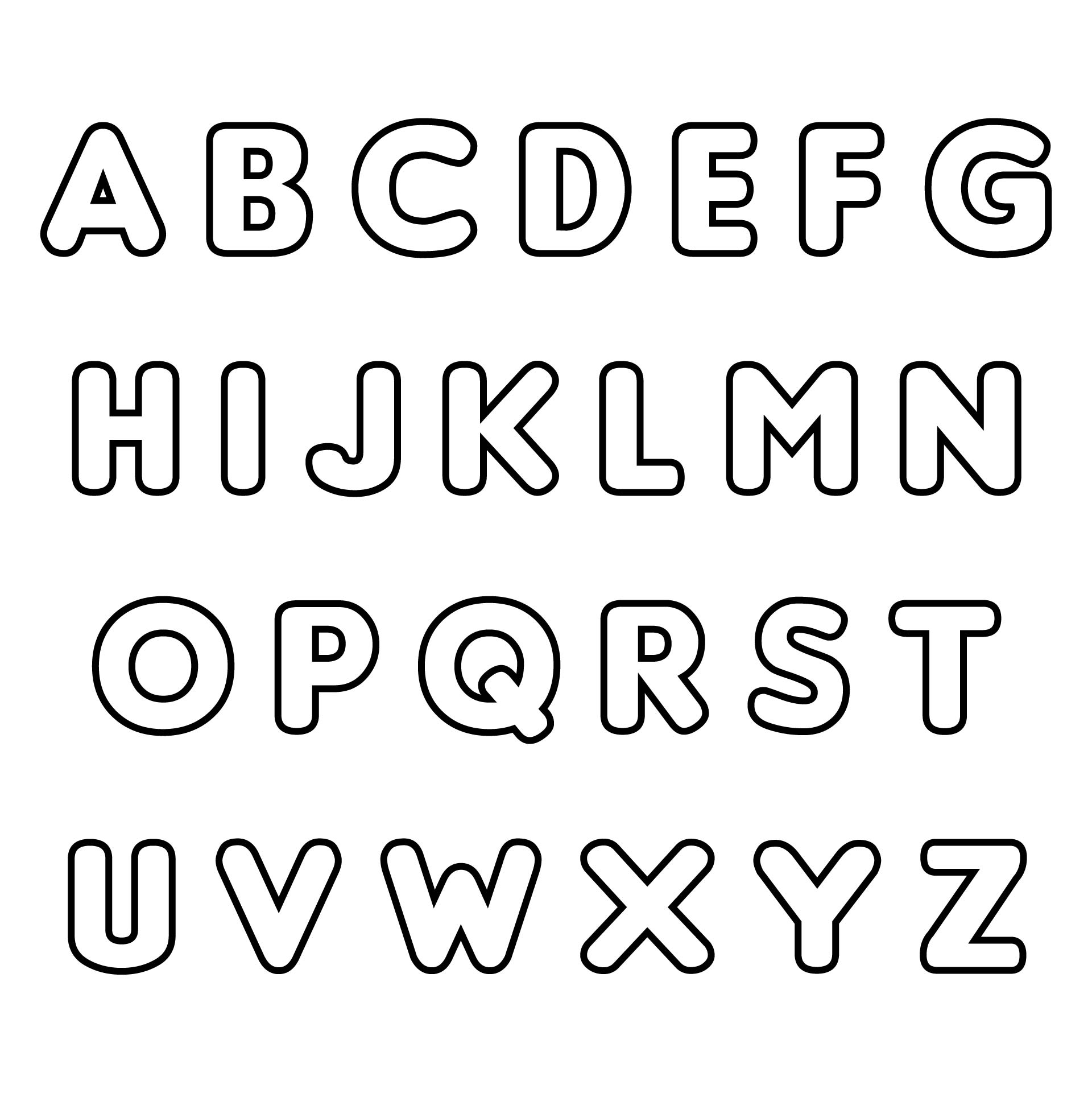 Printable Stencil Letters 12 Inch Uppercase
