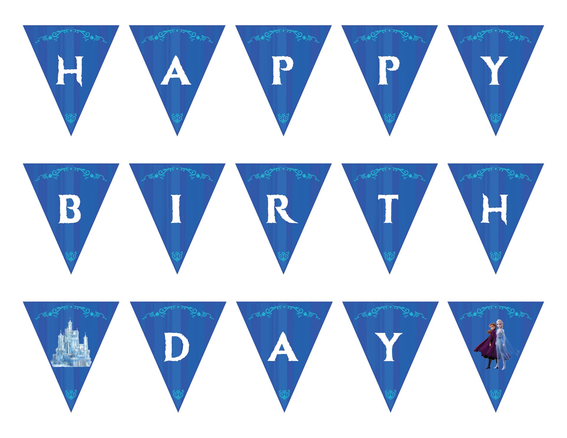 Disney Frozen Birthday Banner Printable