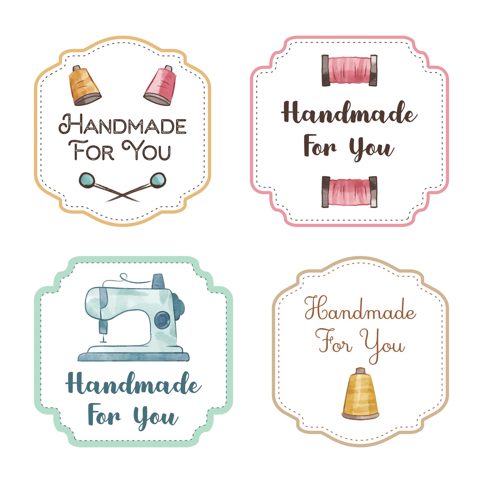 Handmade For You Printable Fabric Labels