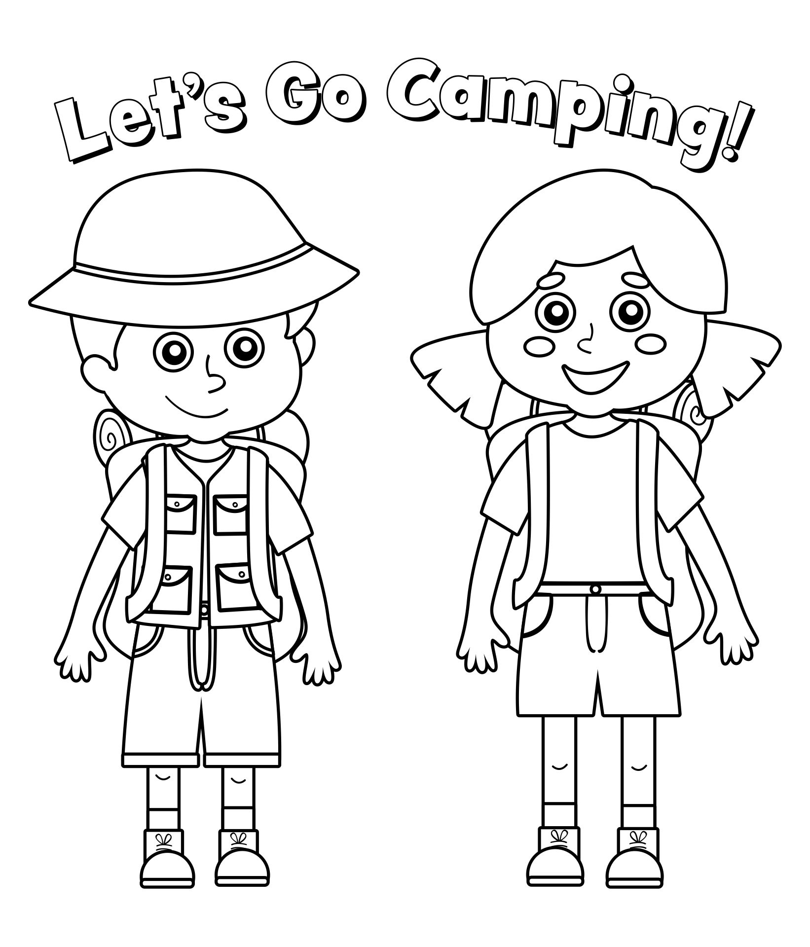 Printable Camping Grade 2 Worksheets