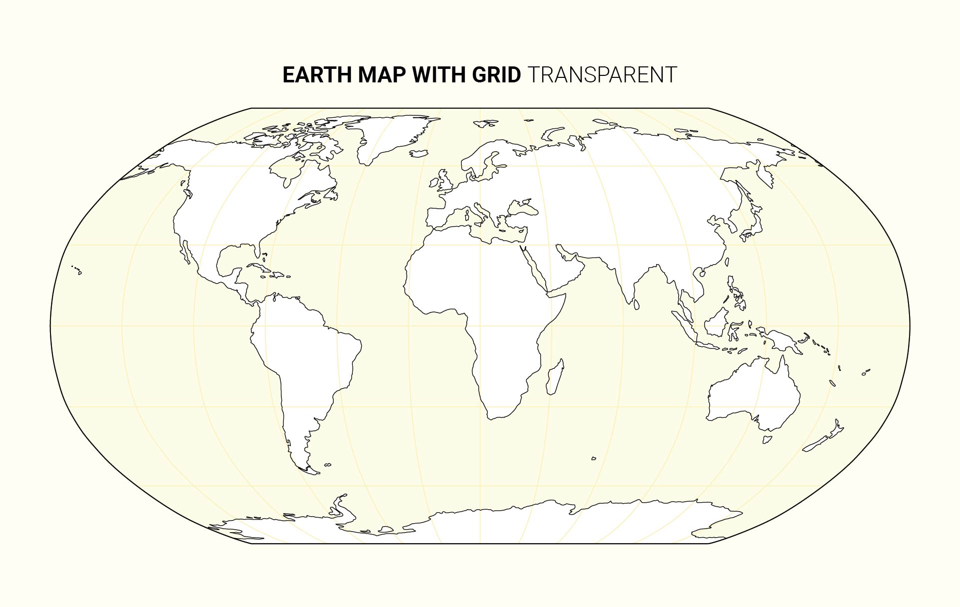 Printable Earth Map With Grid Transparent
