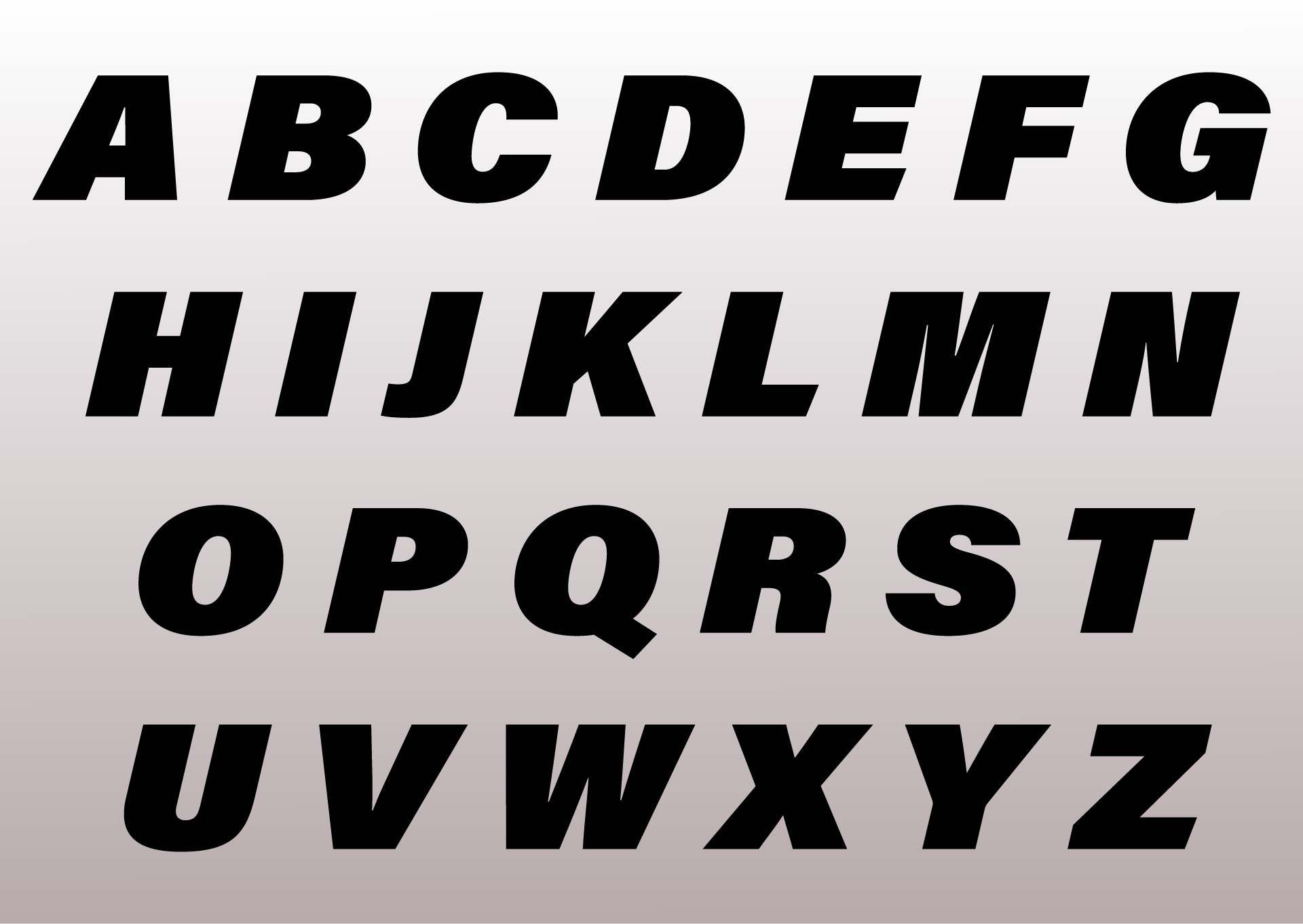 Printable Giant Letters Of The Alphabet