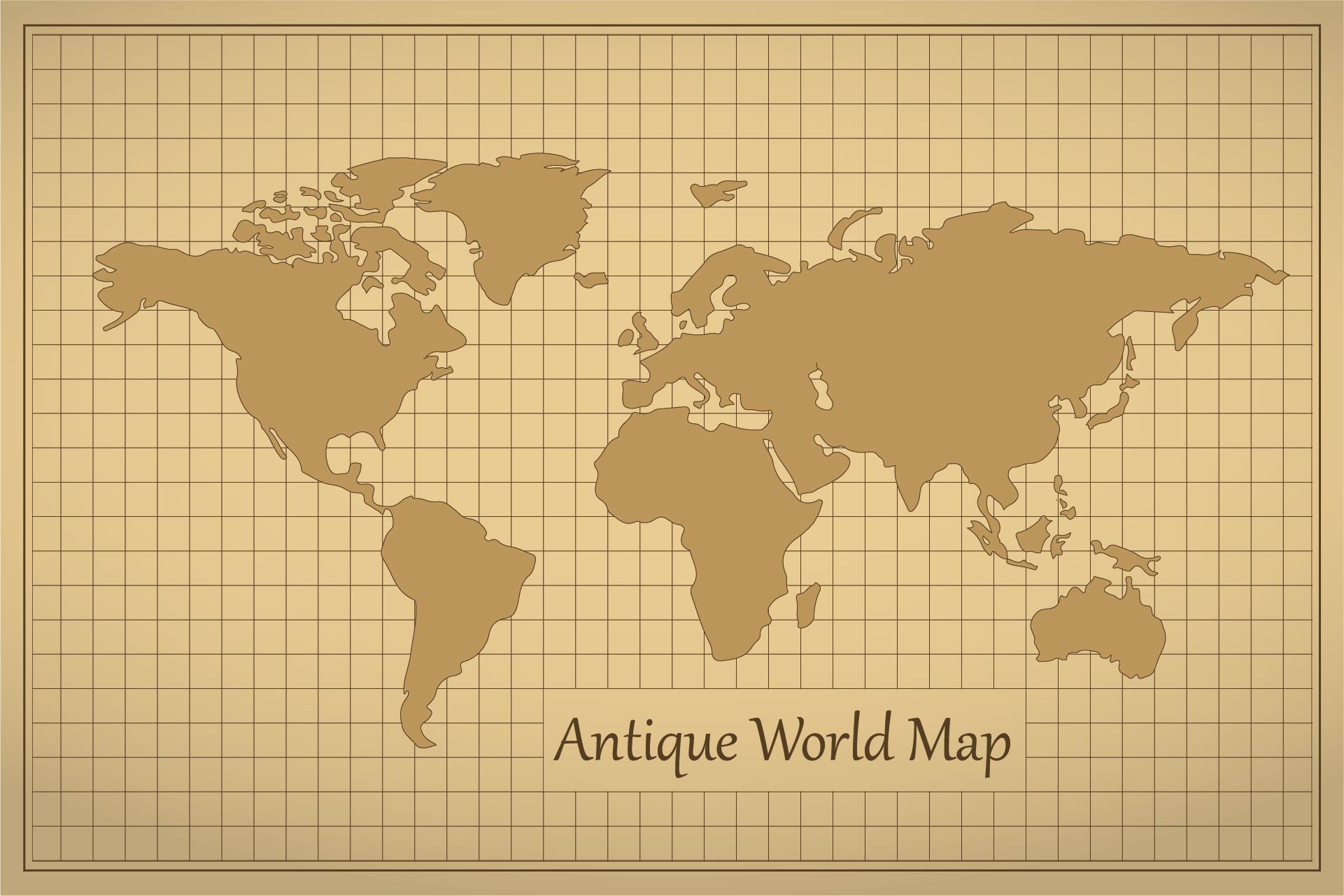 Antique World Map Printable