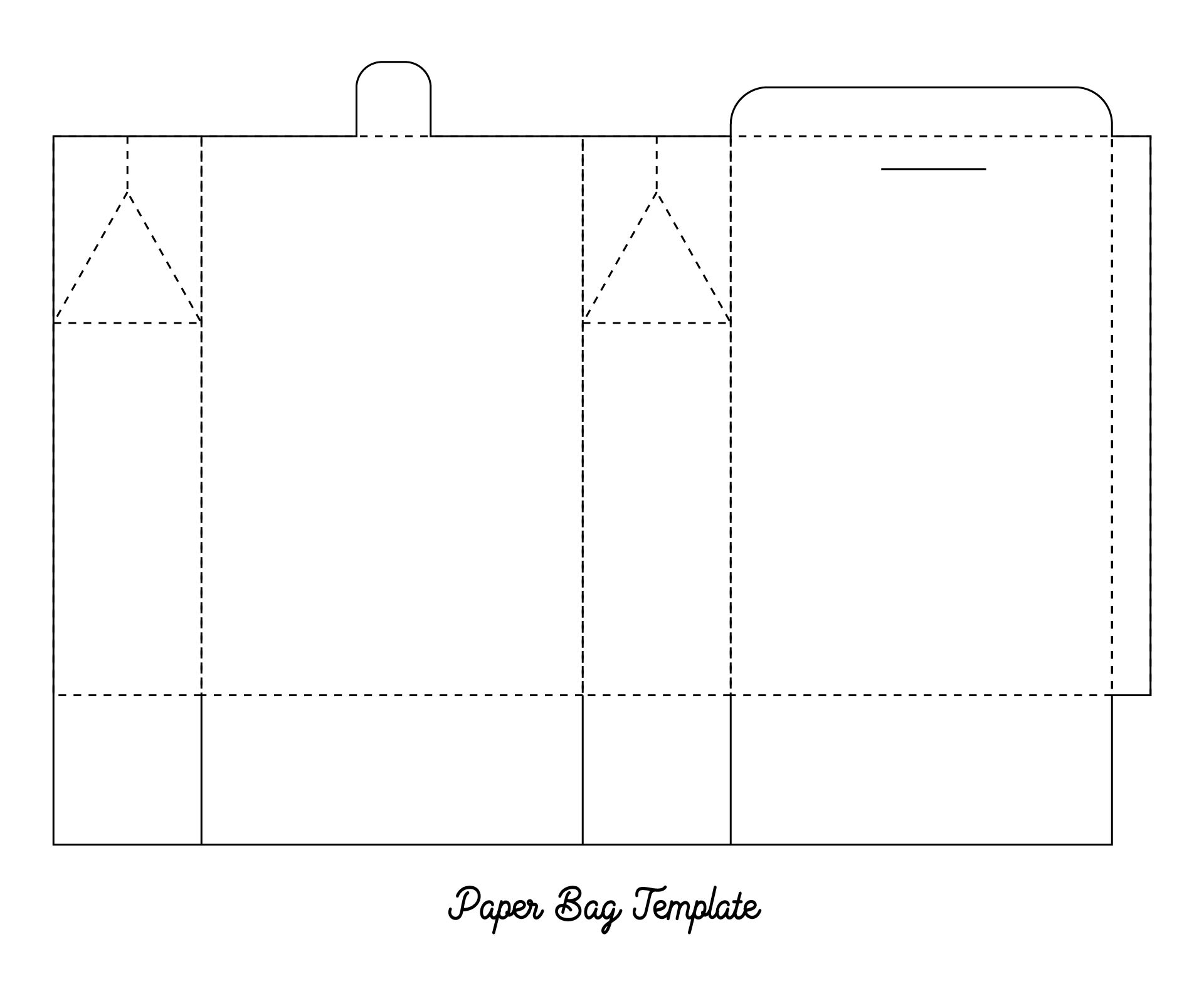 Printable Paper Bag Template