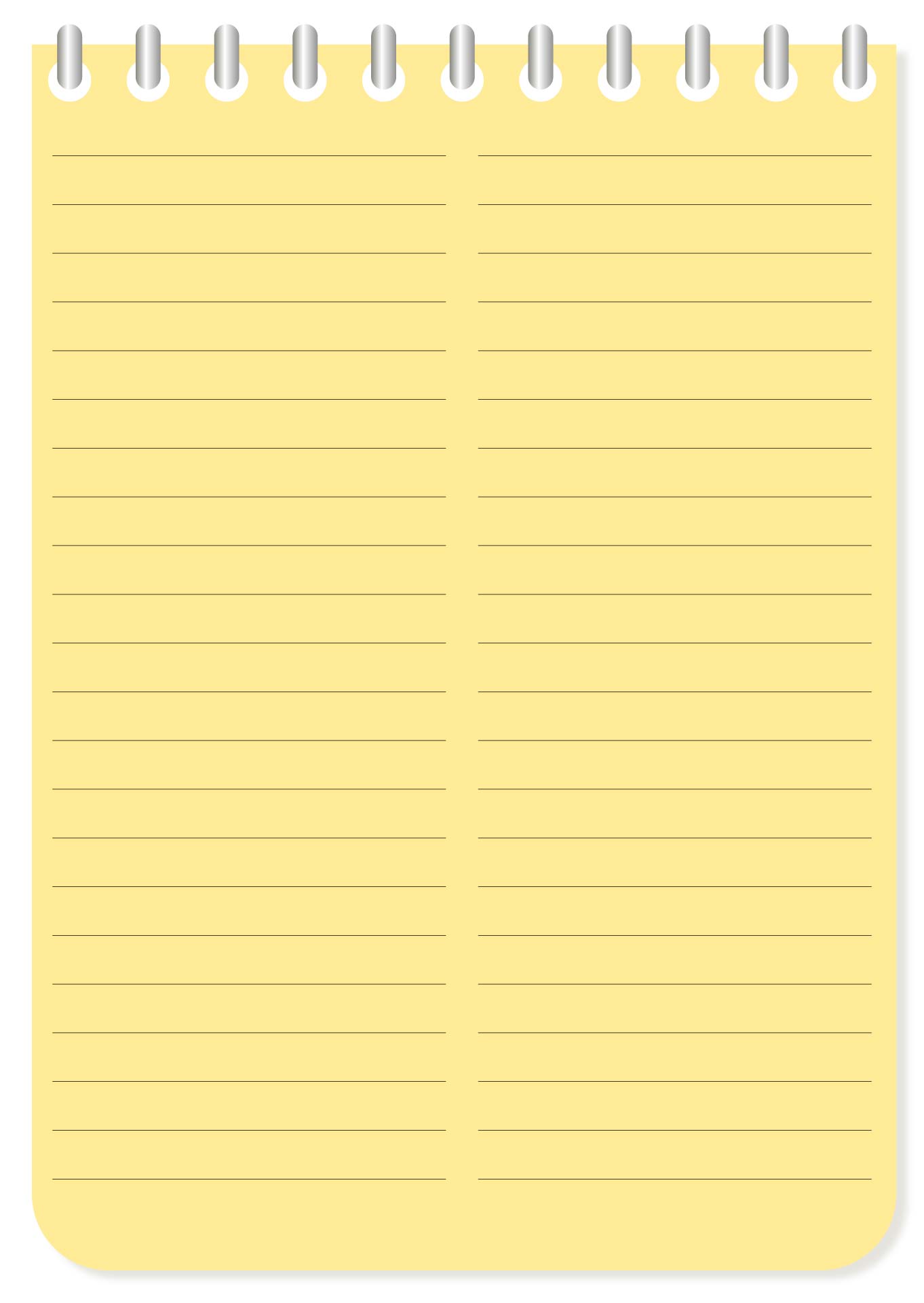 Printable Ruled Paper With Two Columns Template