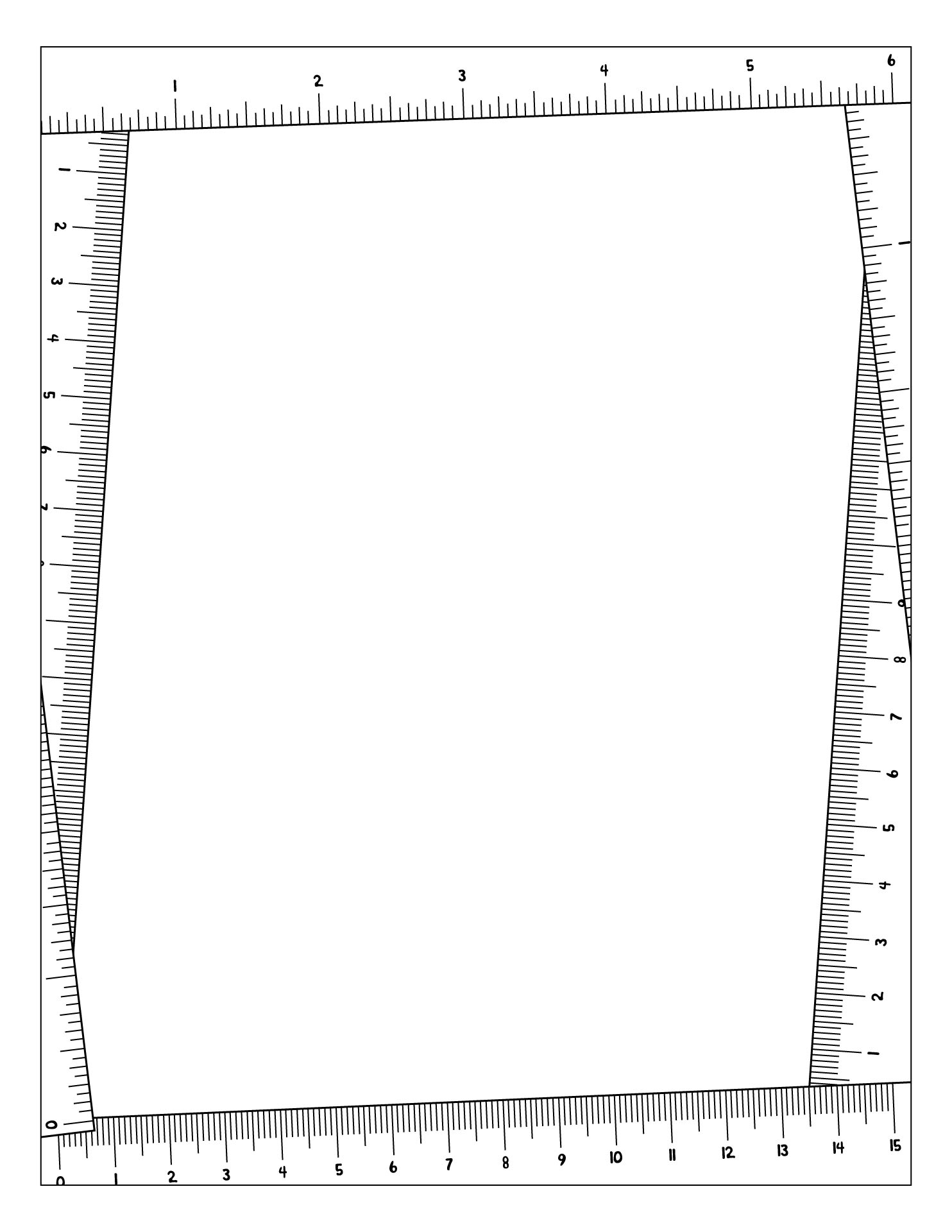Printable Ruler Frame Coloring Pages