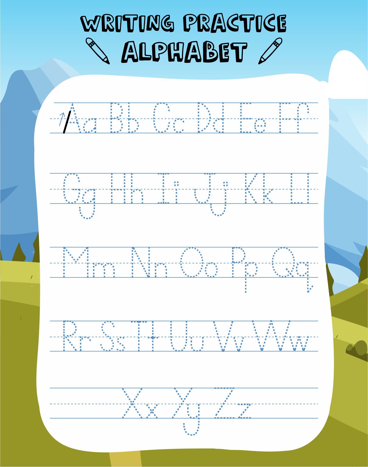 Printable Small And Capital Letters Worksheets A-Z
