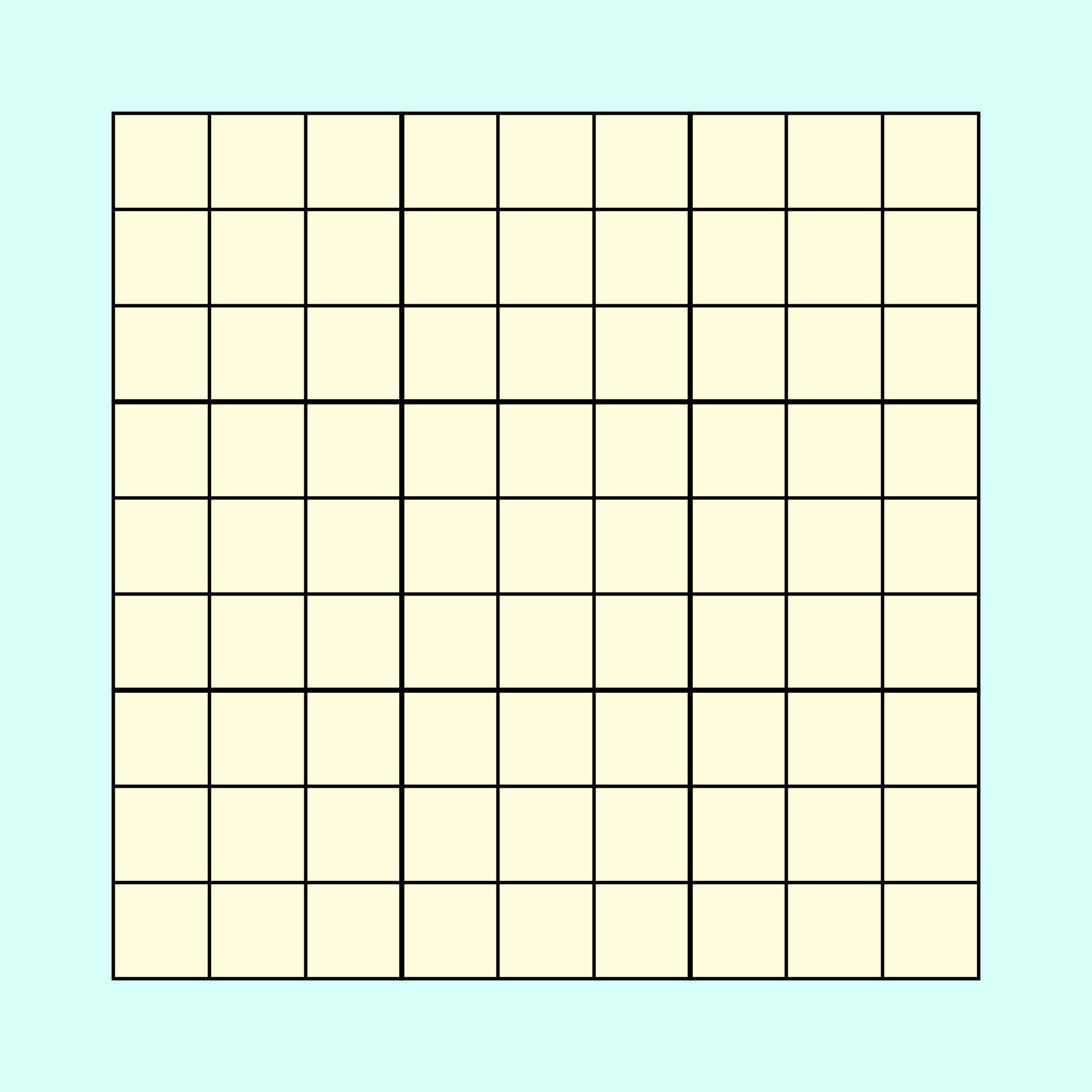 Printable Sudoku Puzzle Blank Grids Four Up