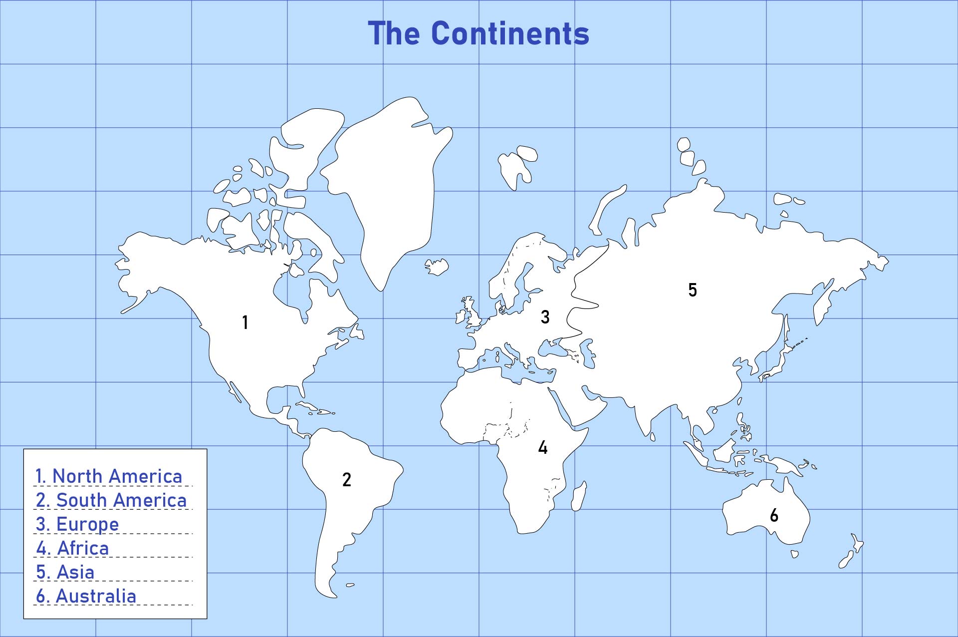 Printable World Geography Map