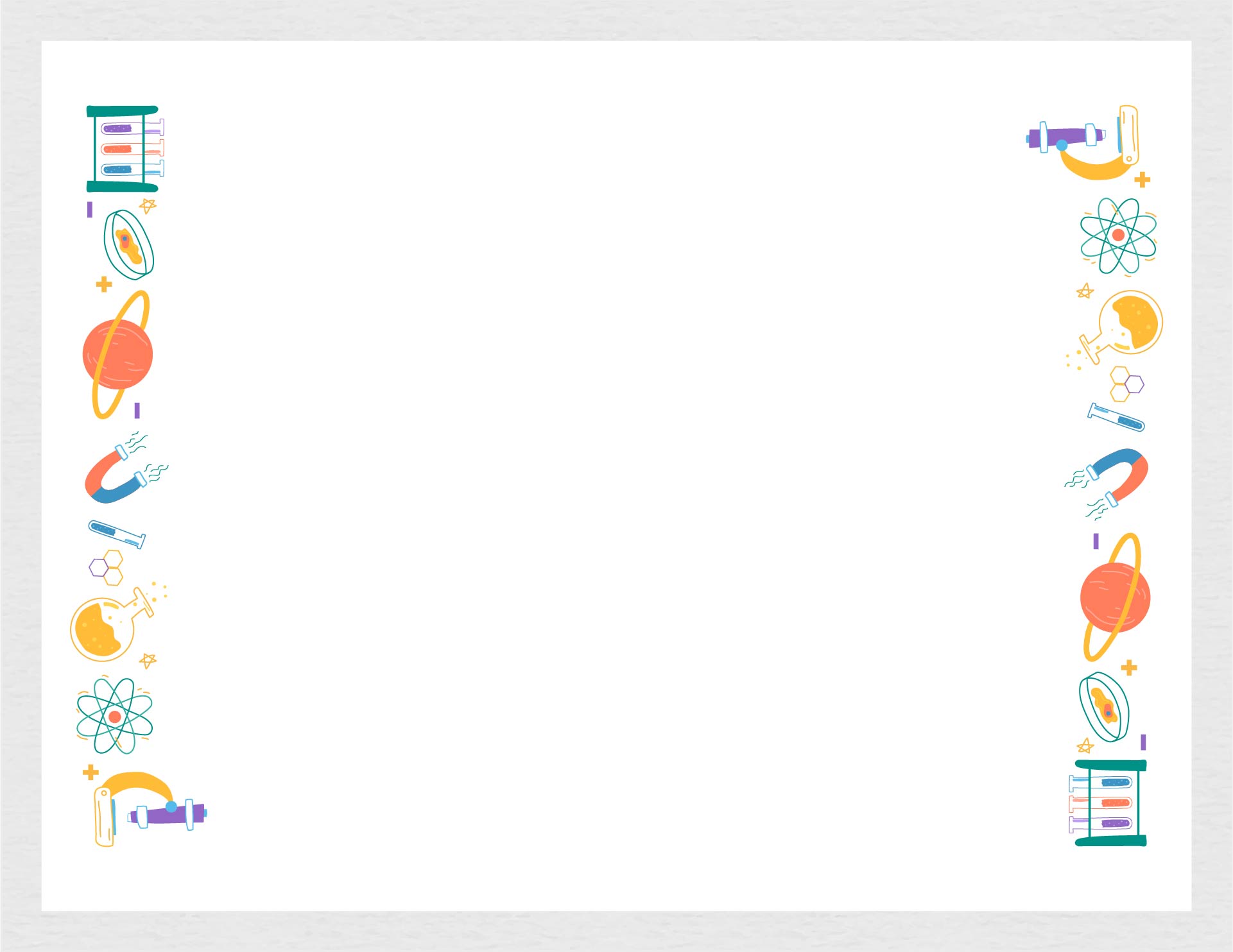 Printable Science Page Border