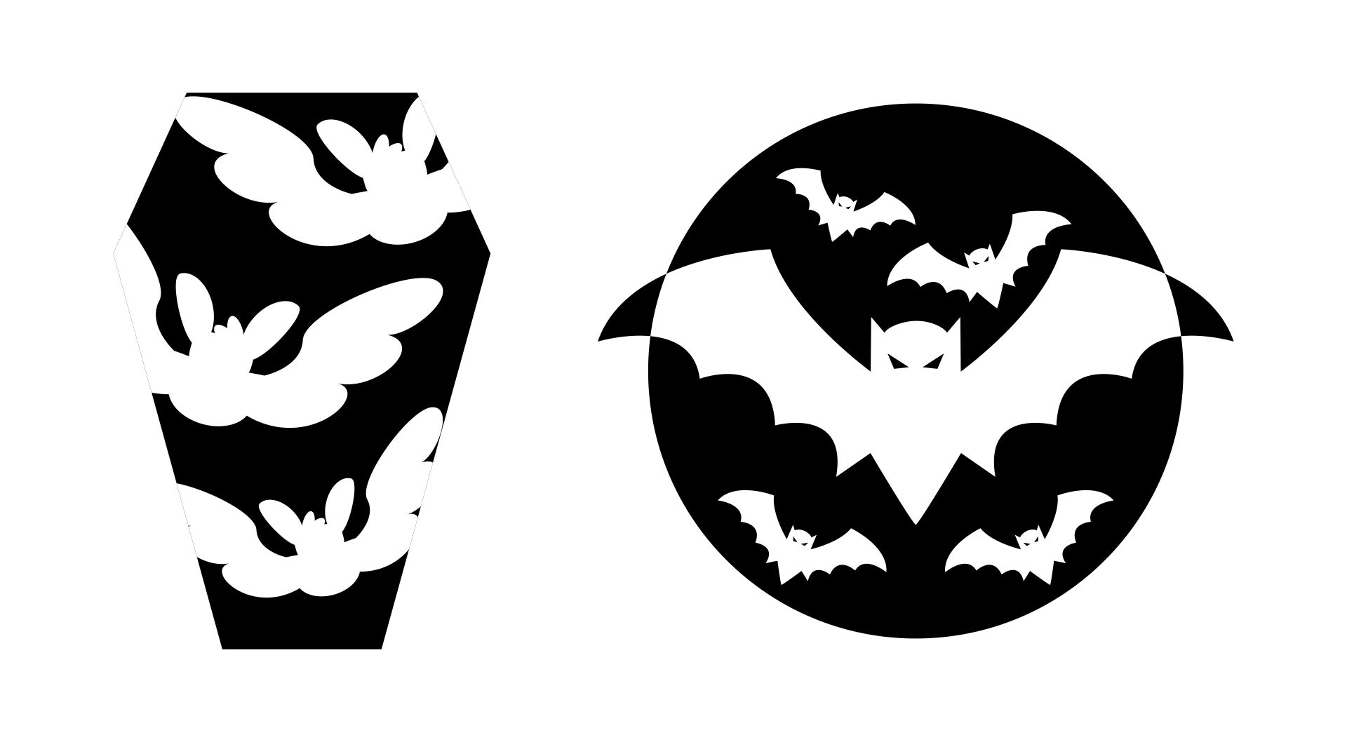 Bat Pumpkin Stencil Printable Crafts