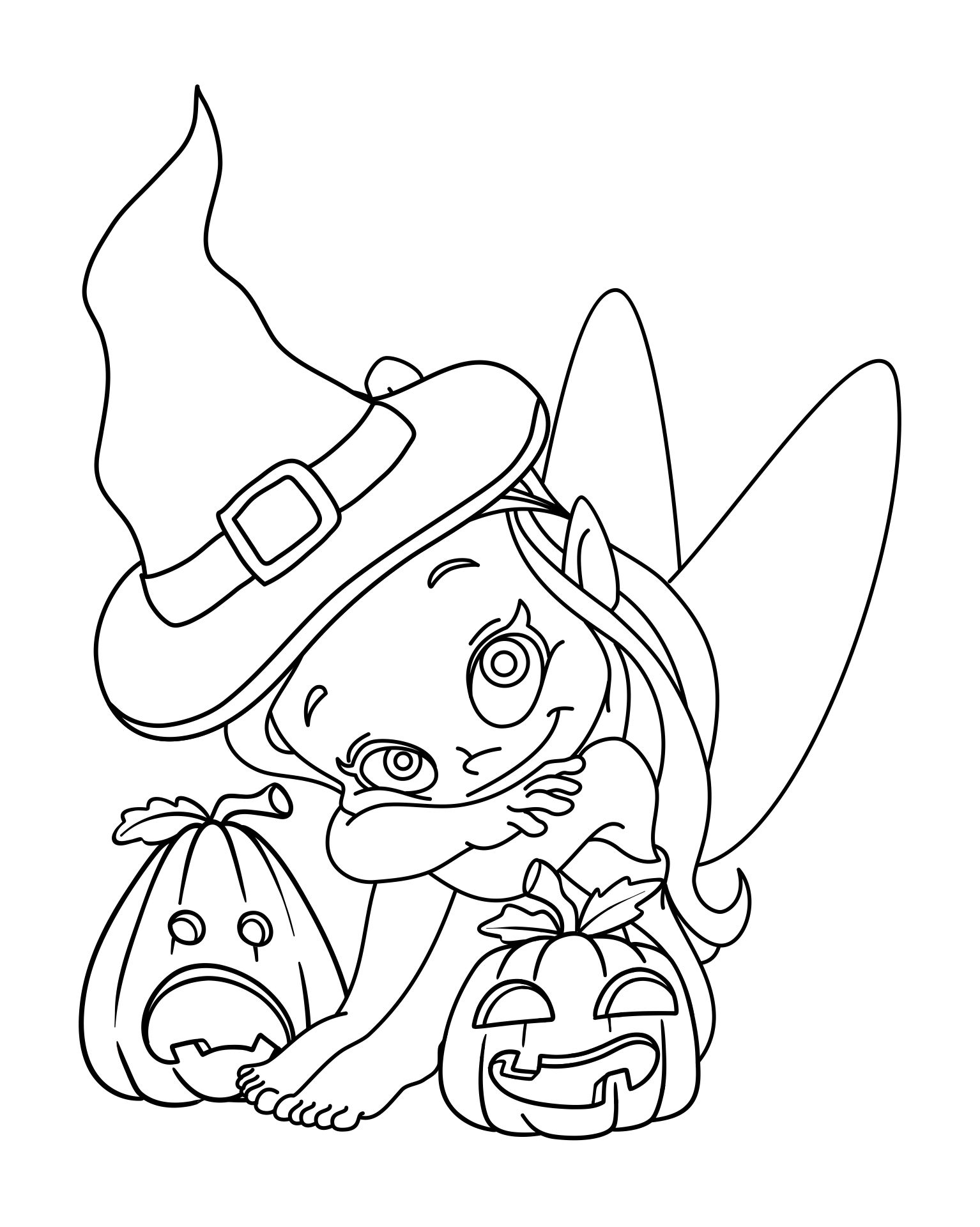 Disney Fairy Halloween Coloring Pages Printable