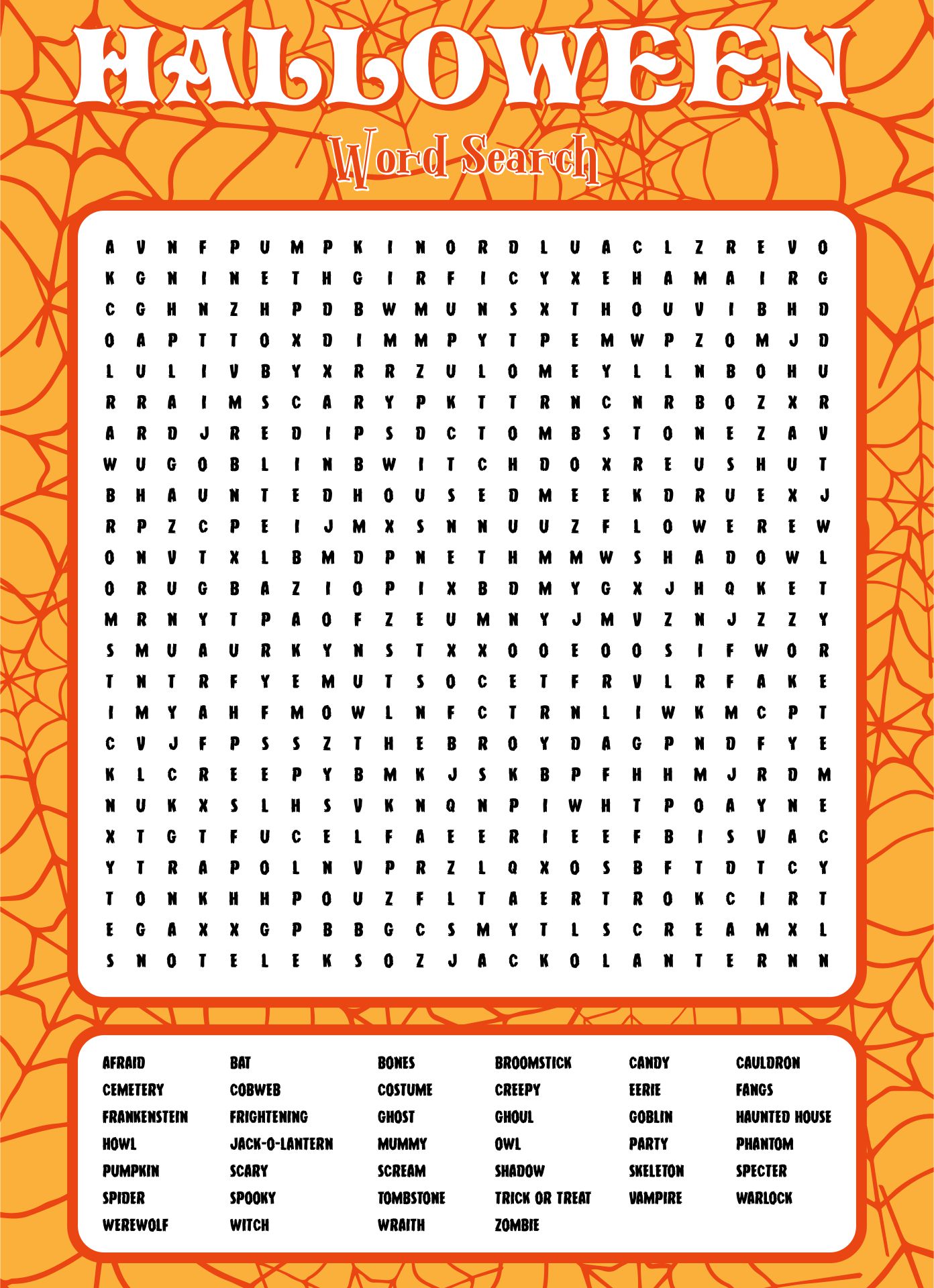 Easy Halloween Party Game For Adults Printable