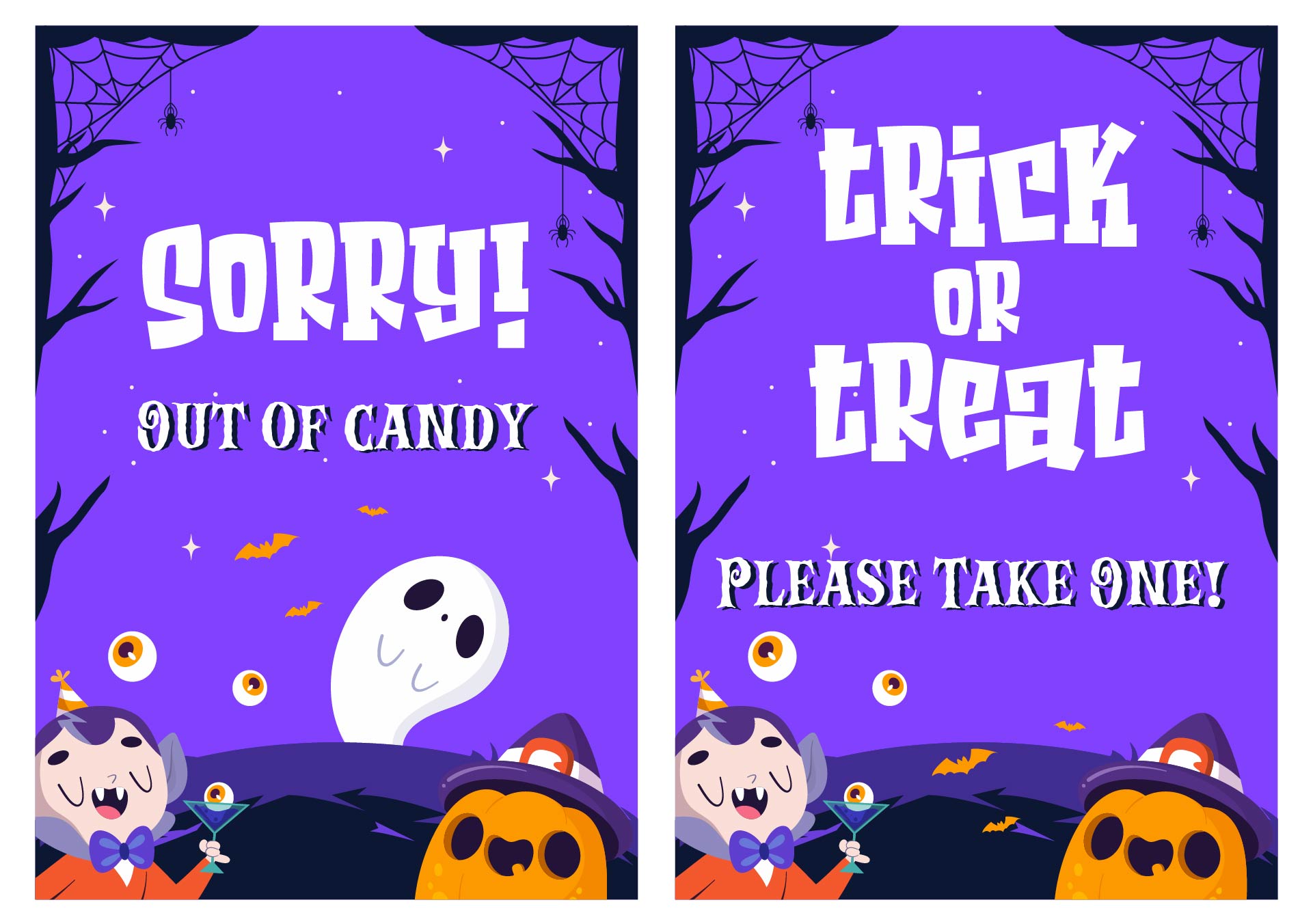 Halloween Candy Bowl Sign Printable