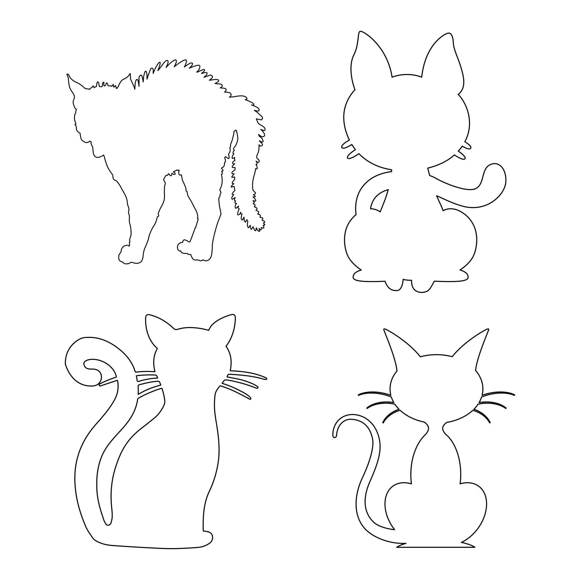 Halloween Cat Printable Template