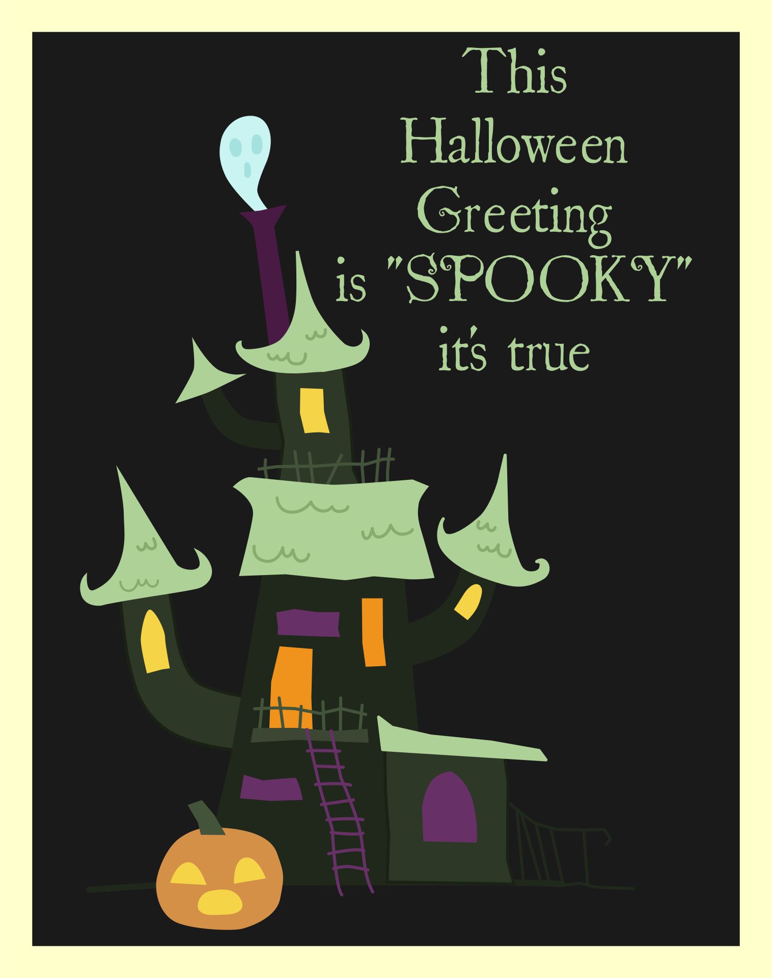 Halloween Spirit Printable Cards