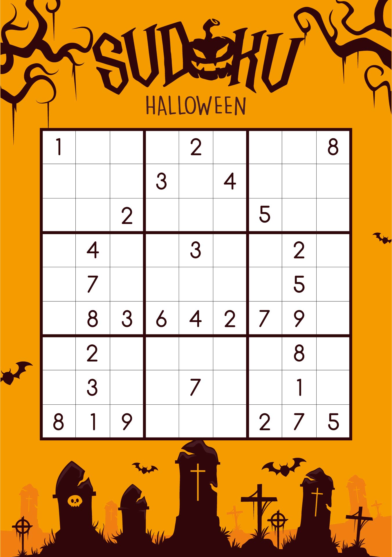 Halloween Sudoku Puzzle Printable