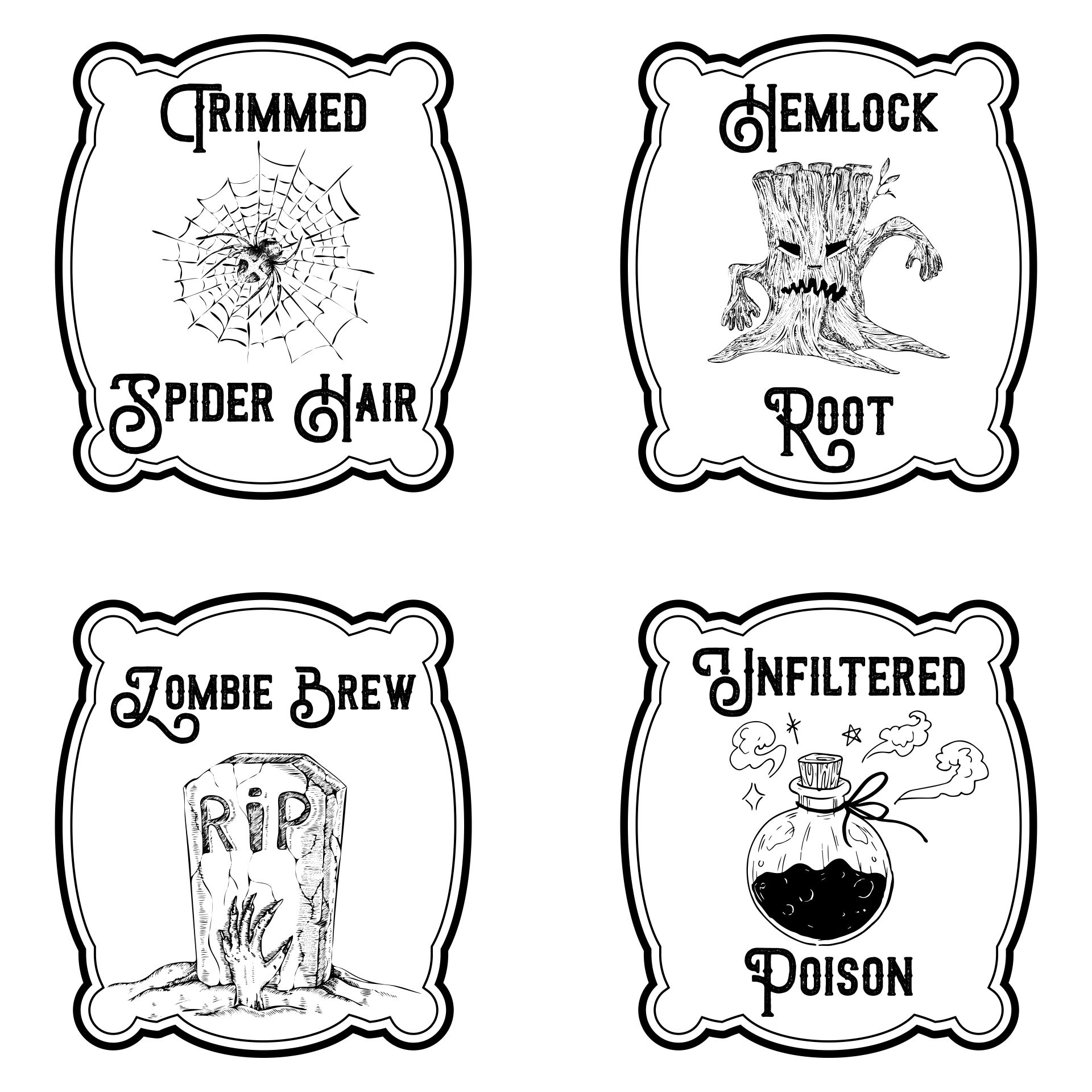 Magic Potion Labels Printable