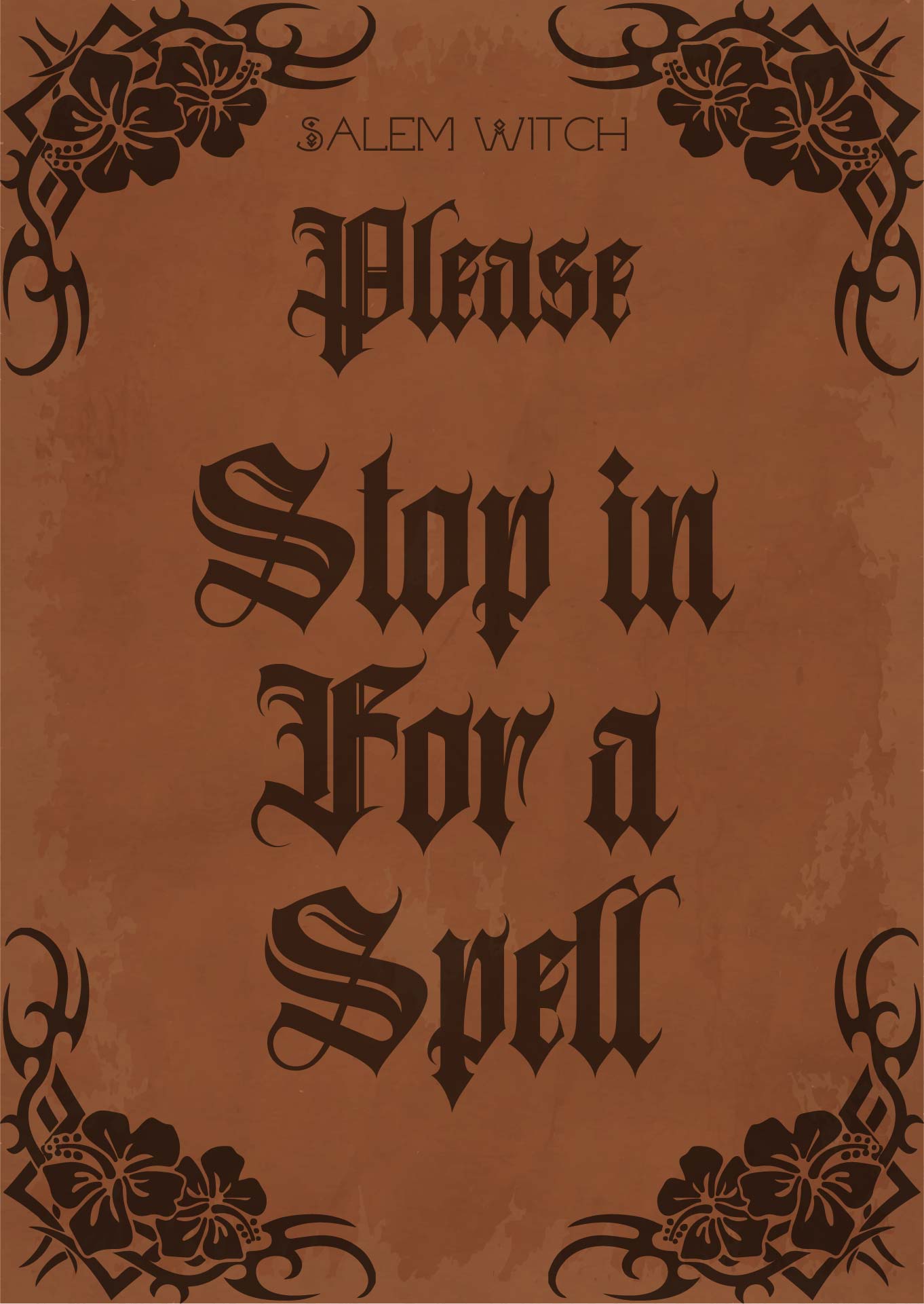 Please Stop In For Spell Halloween Printable