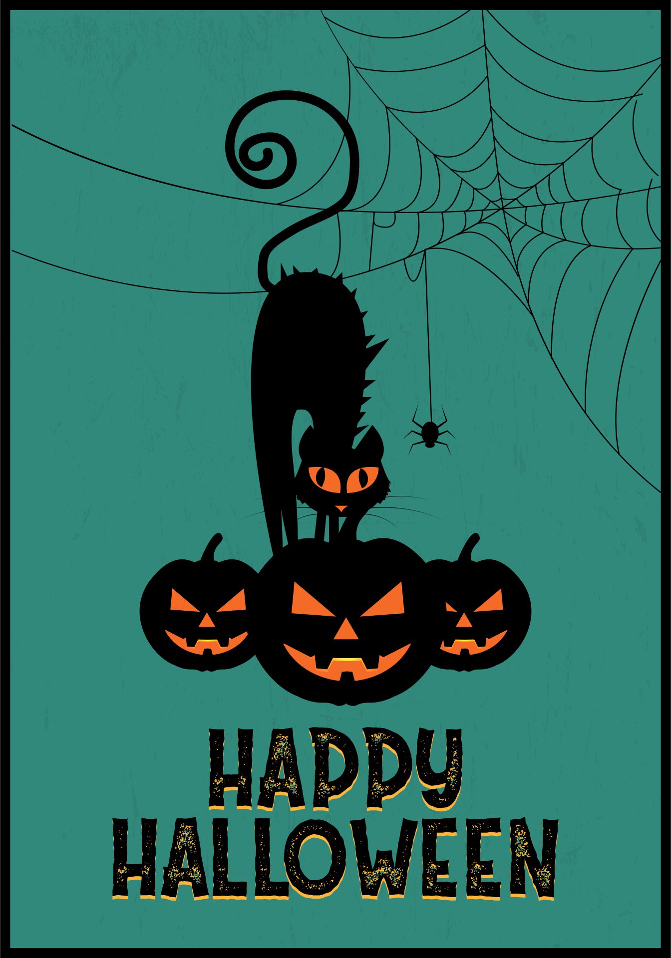 Printable Art Card For Happy Halloween