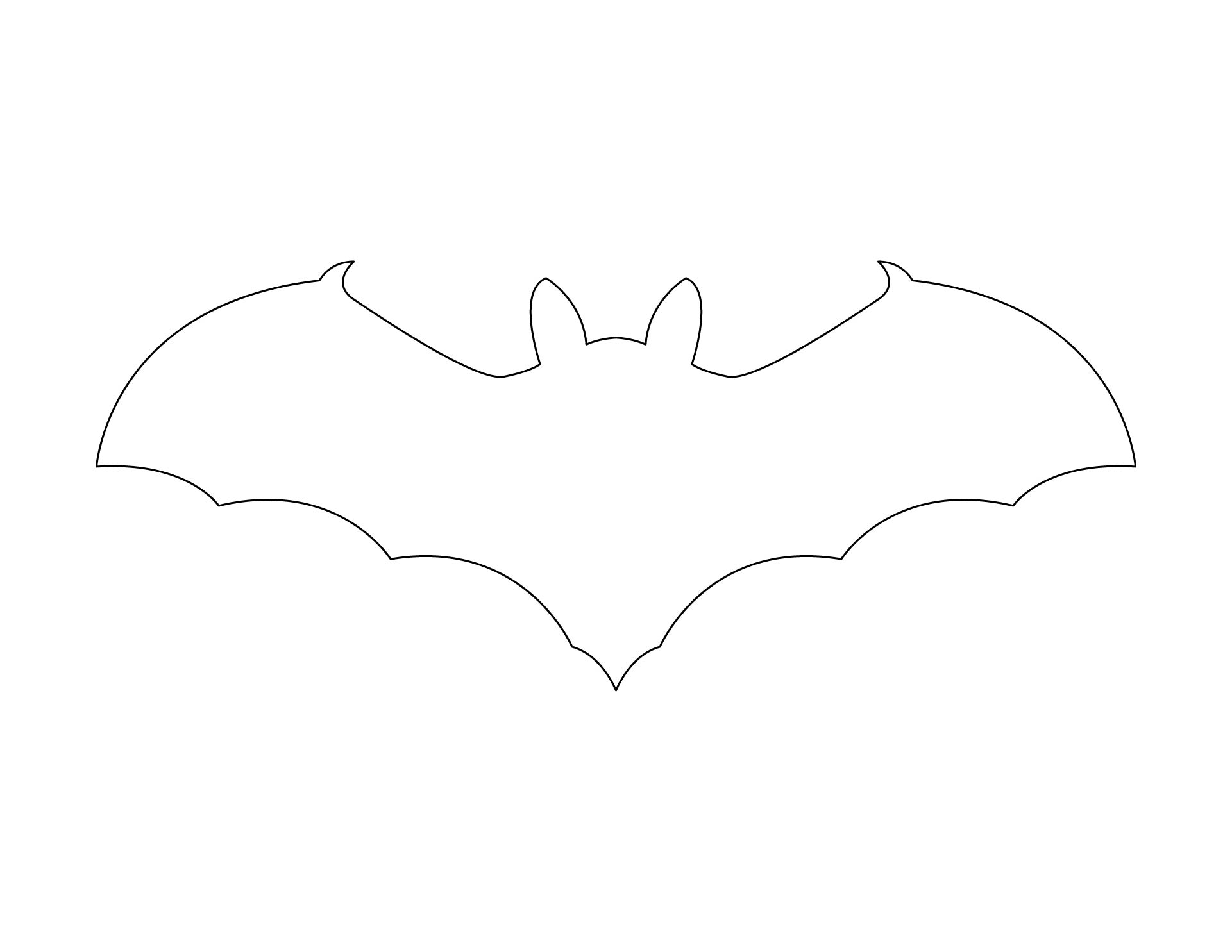 Printable Bat Template To Cut Out
