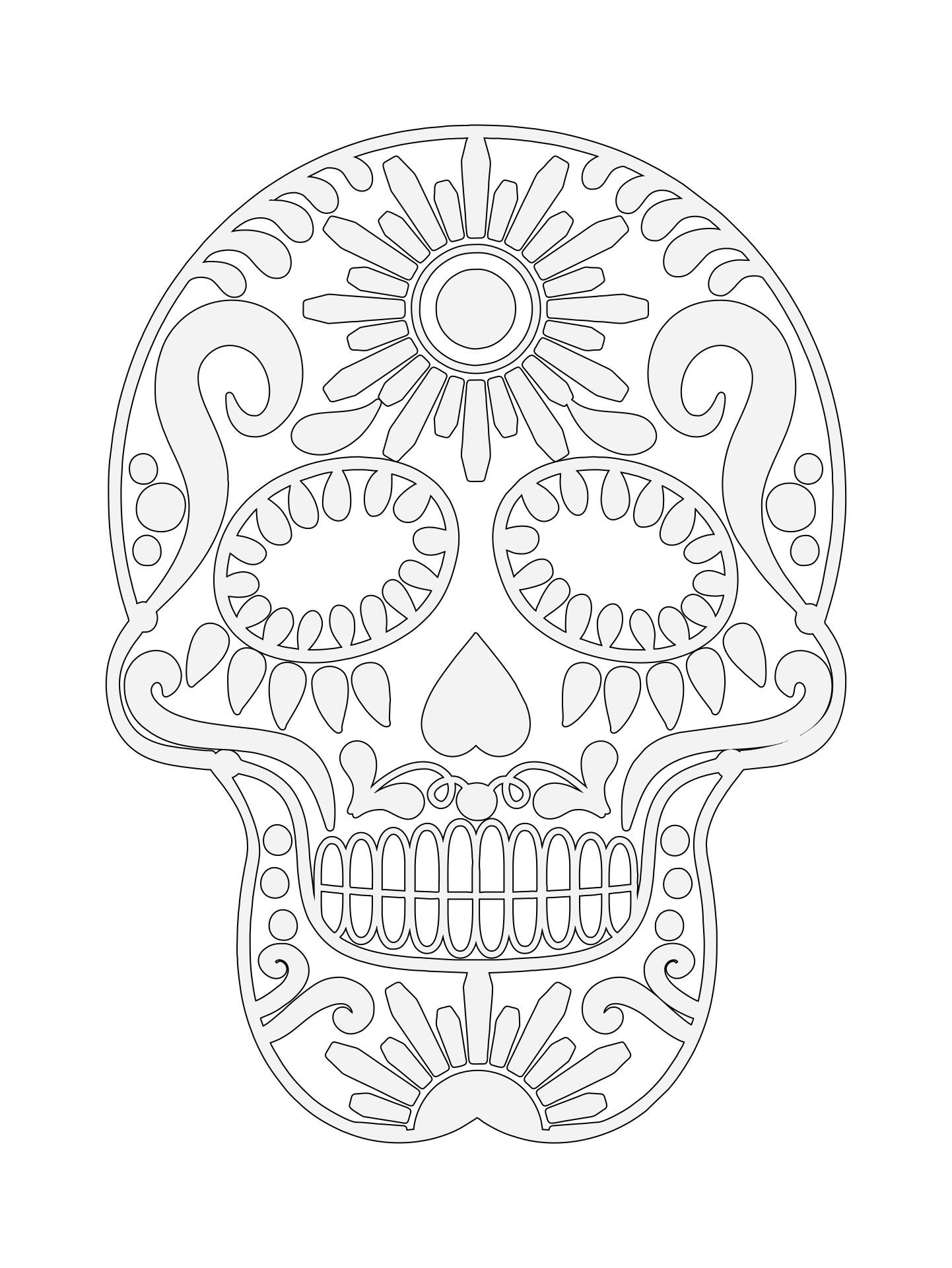 Printable Day Of The Dead Pumpkin Carving Stencils