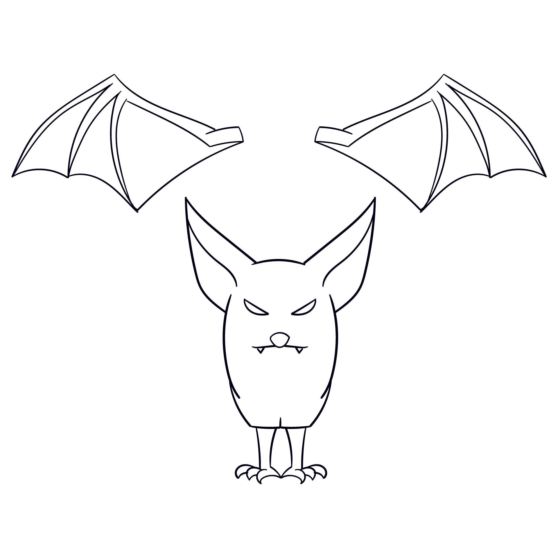 Printable Flying Bat Halloween Crafts