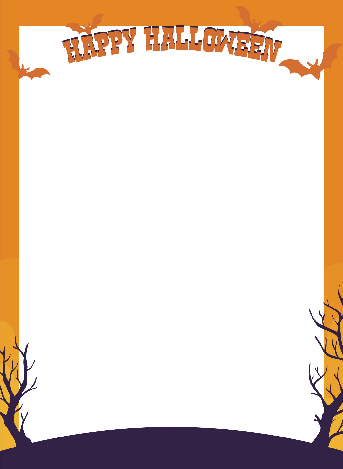 Printable Halloween Border Background