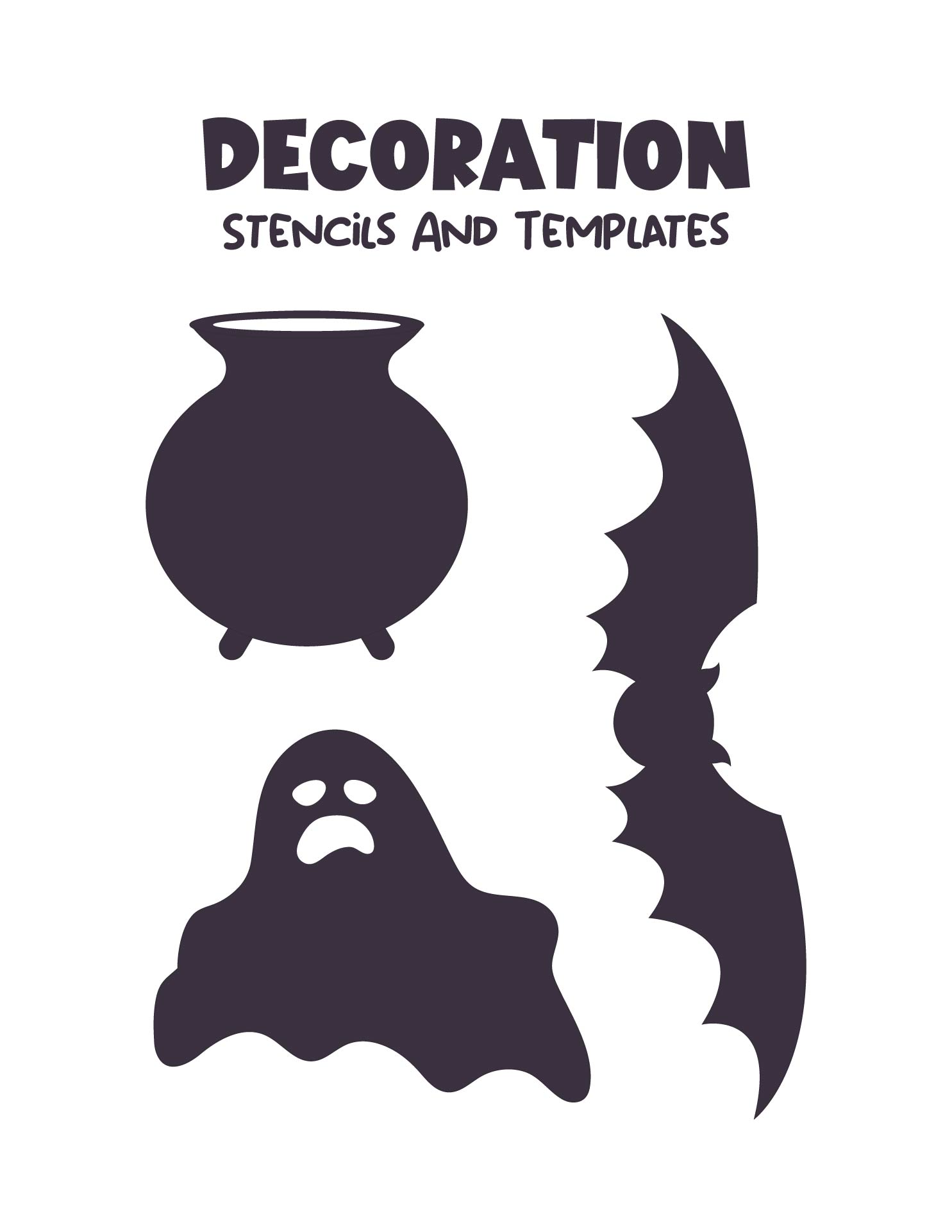 Printable Halloween Decoration Stencils And Templates