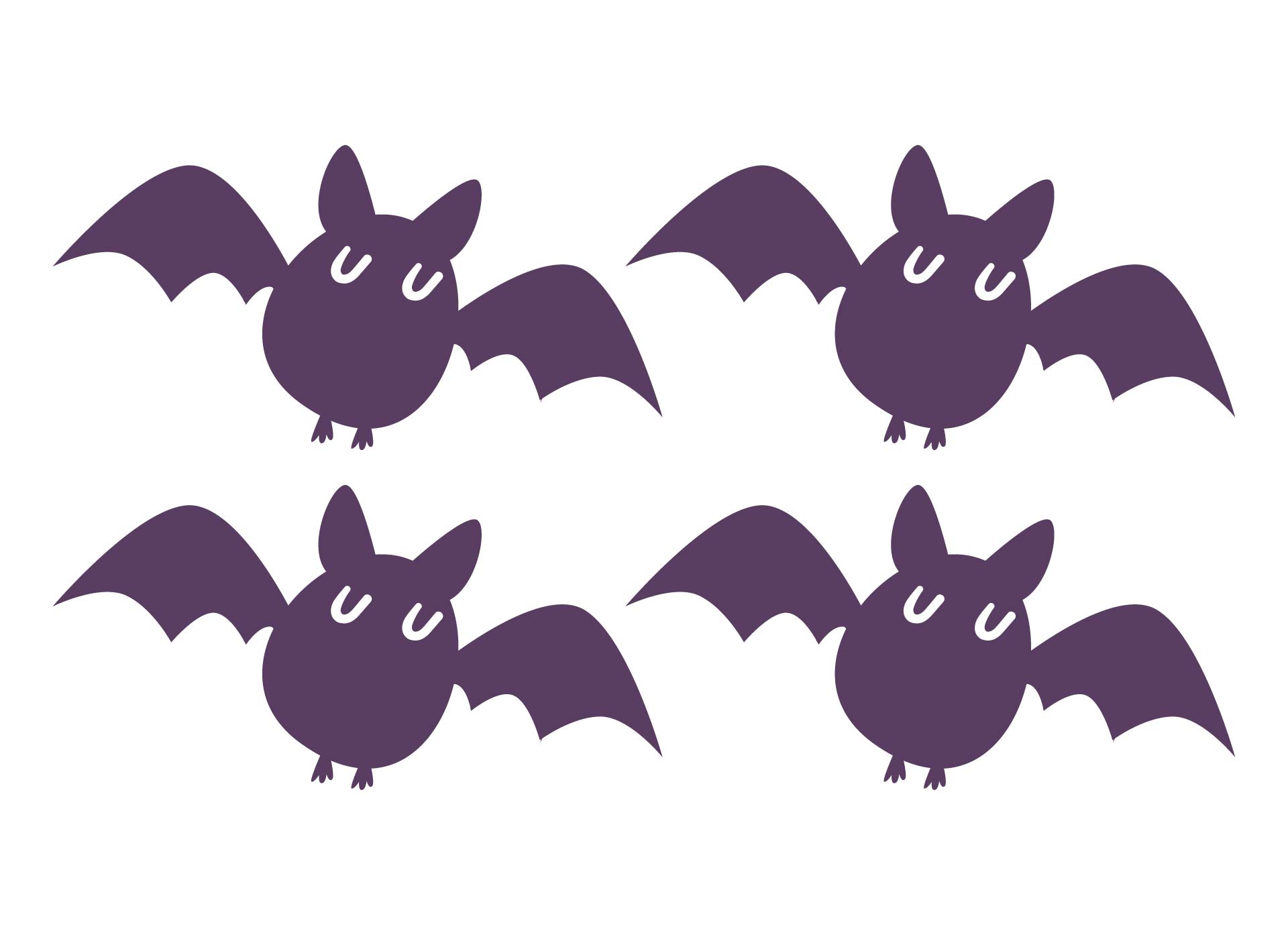 Printable Halloween Decorations Bats Worksheet