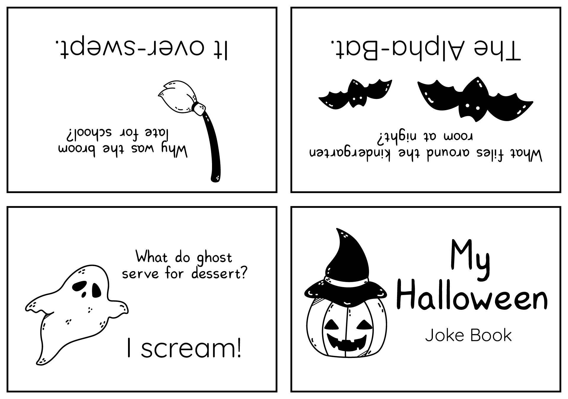 Printable Halloween Joke Book