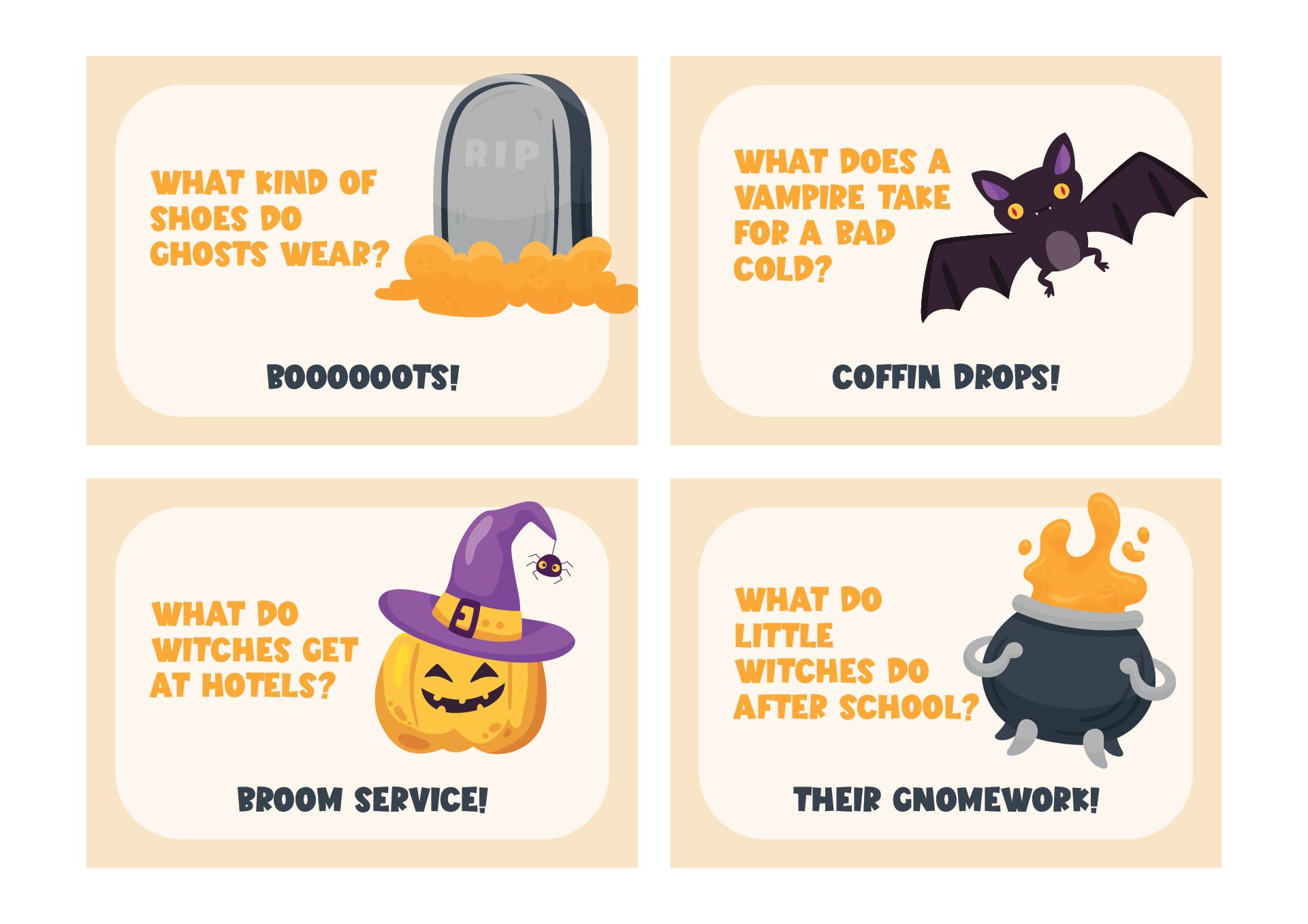 Printable Halloween Lunchbox Jokes