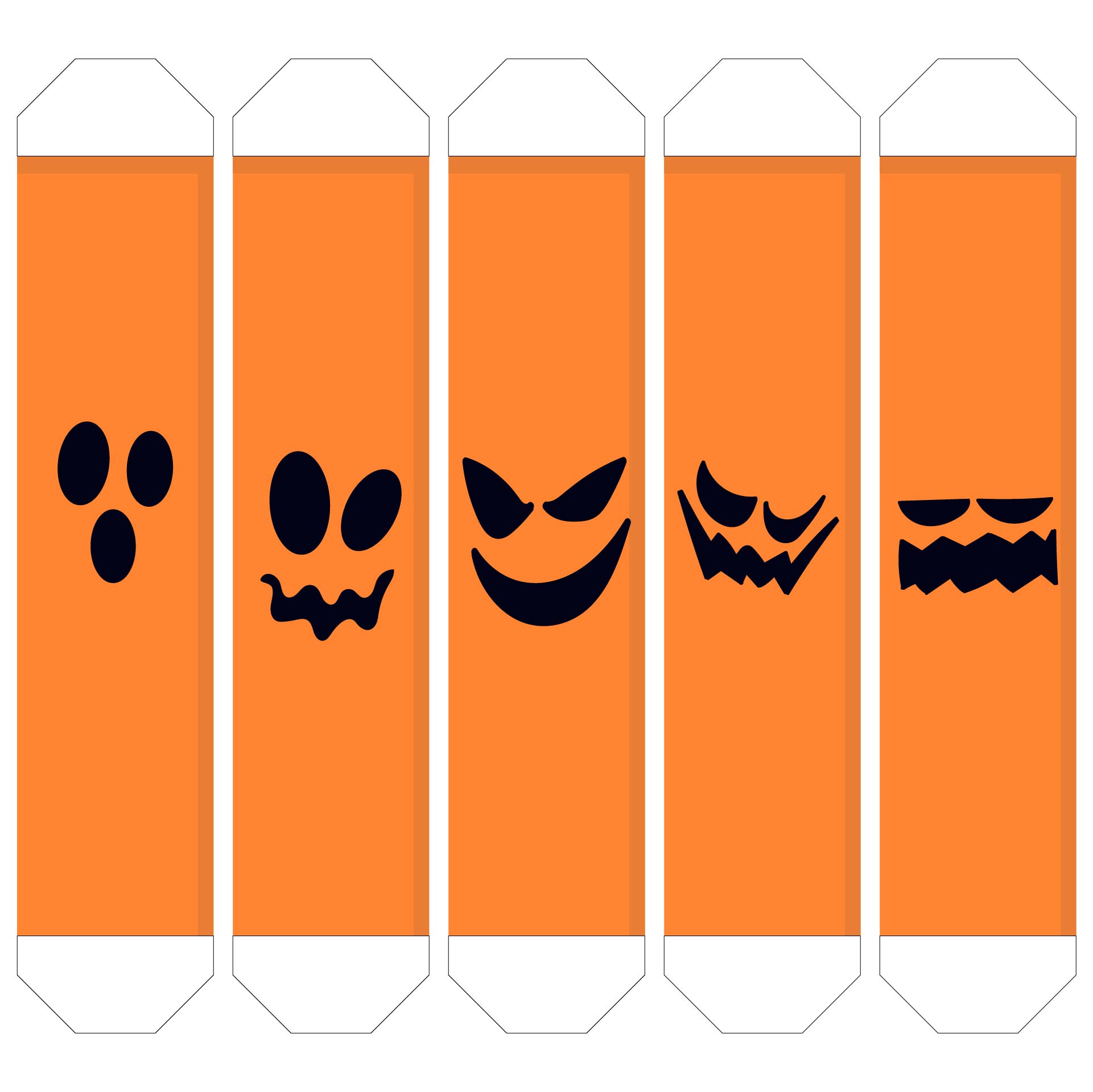 Printable Halloween Paper Chain Template
